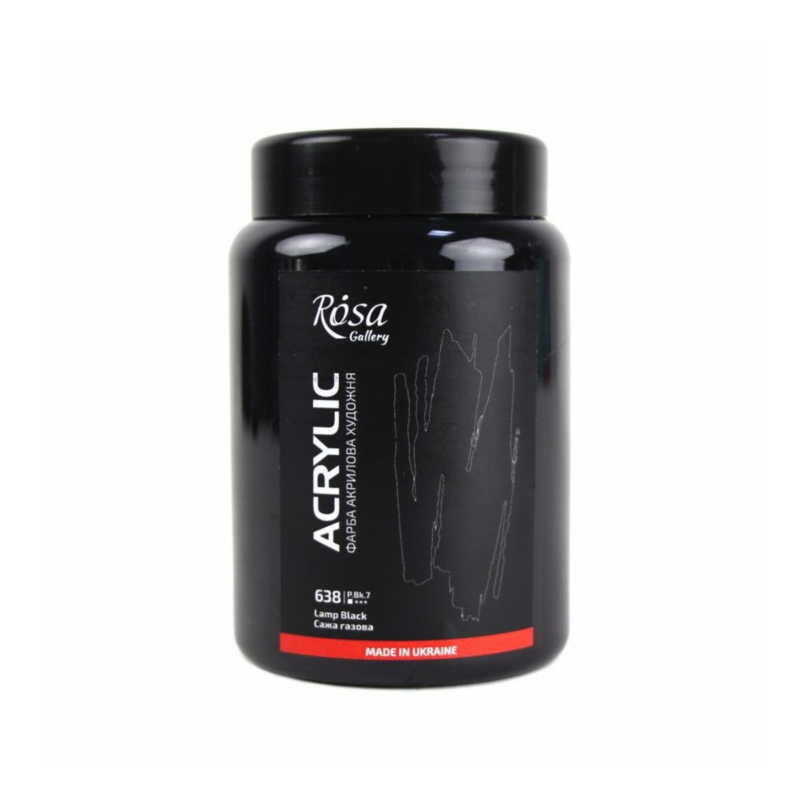ROSA GALLERY ACRYLIC 400ML LAMP BLACK #638