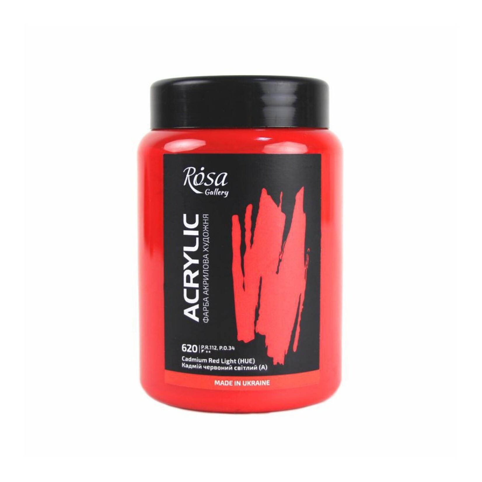 ROSA GALLERY ACRYLIC 400ML CADMIUM RED LIGHT (HUE) #620