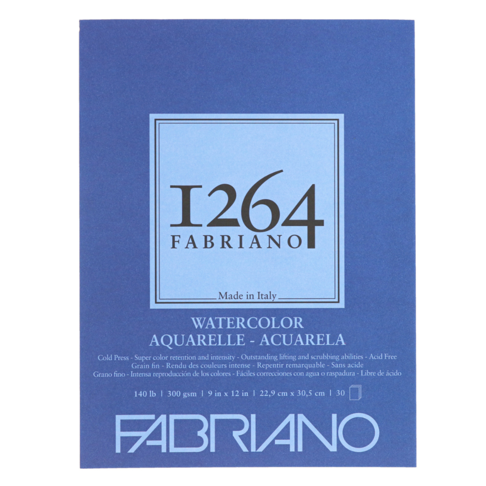 FABRIANO 1264 WATERCOLOUR 140LB 9X12 30/SH