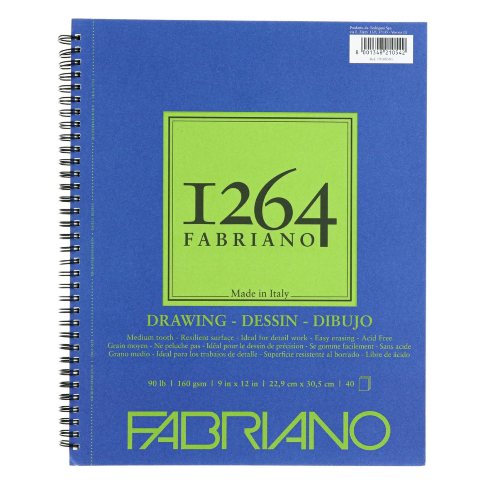 FABRIANO 1264 DRAWING 90LB 9X12 40/SH