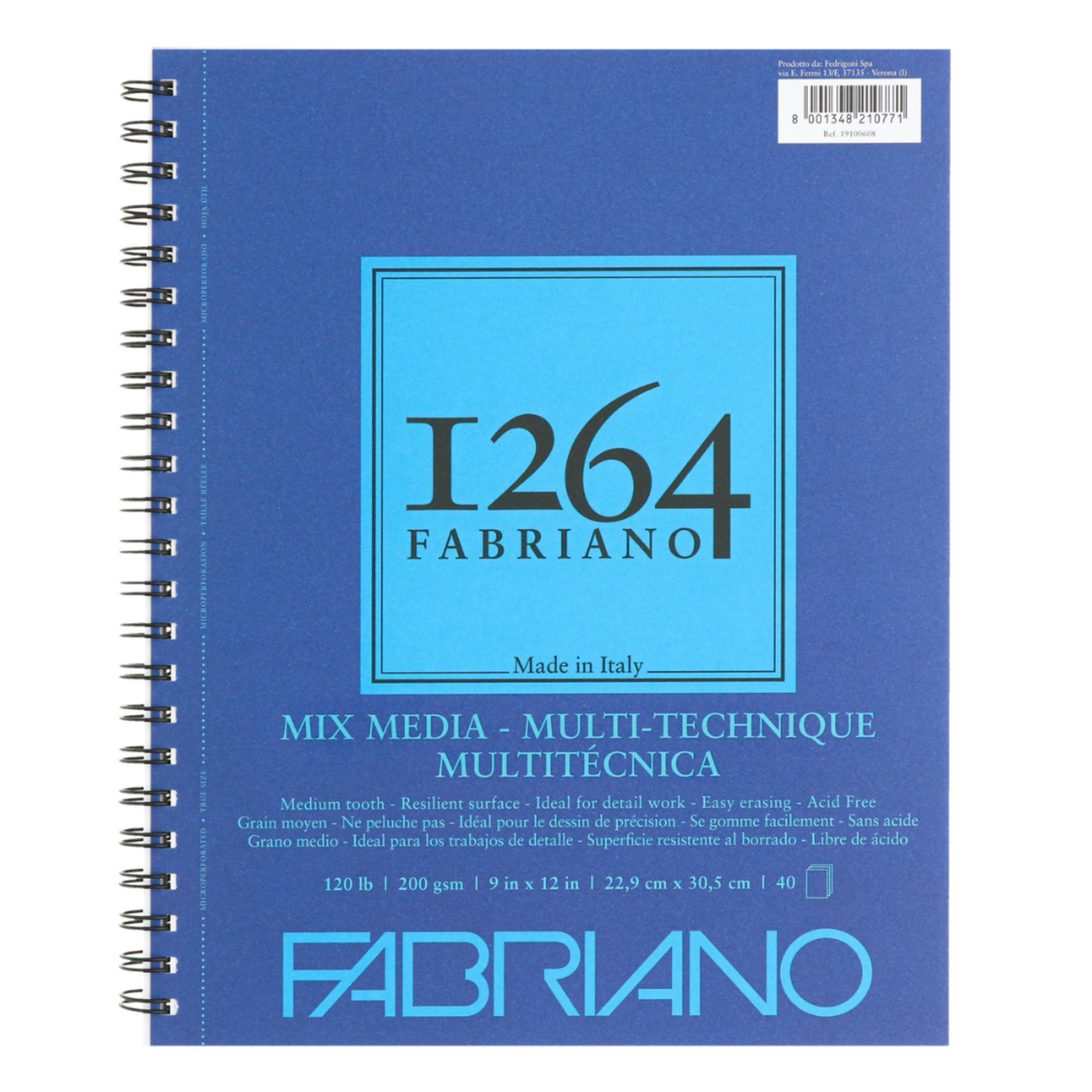 FABRIANO 1264 MIX MEDIA 120LB 9X12 40/SH