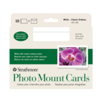 STRATHMORE STRATHMORE PHOTO MOUNT CARDS WHITE CLASSIC EMBOSSED 5X7 10/PK