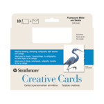 STRATHMORE STRATHMORE CREATIVE CARDS 5X7 FLUORESCENT WHITE 10/PK