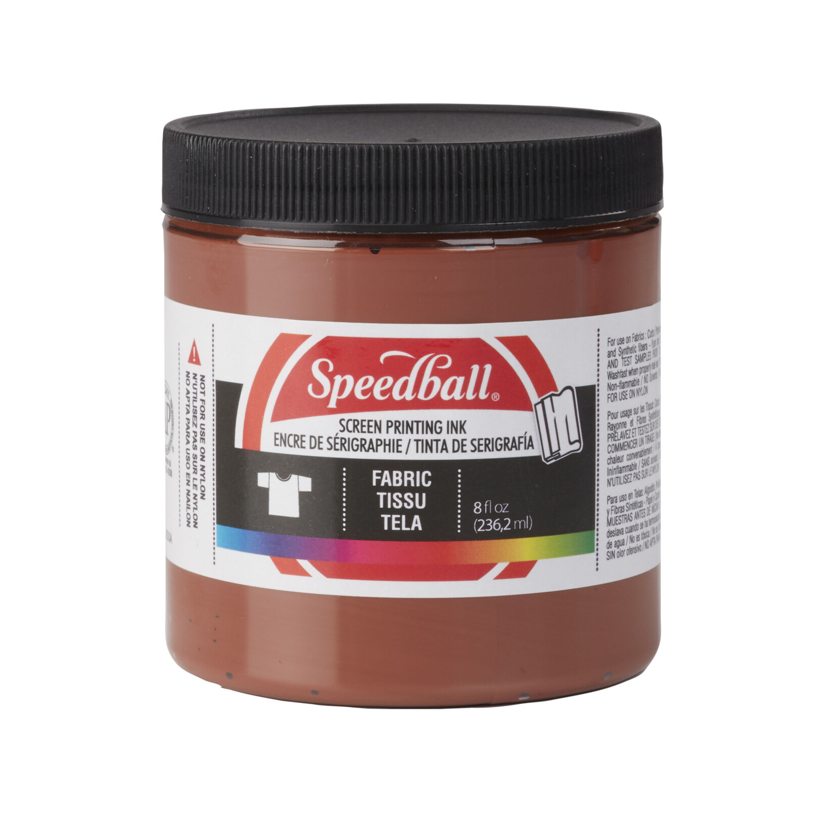 SPEEDBALL FABRIC SCREEN PRINTING INK 8OZ BROWN