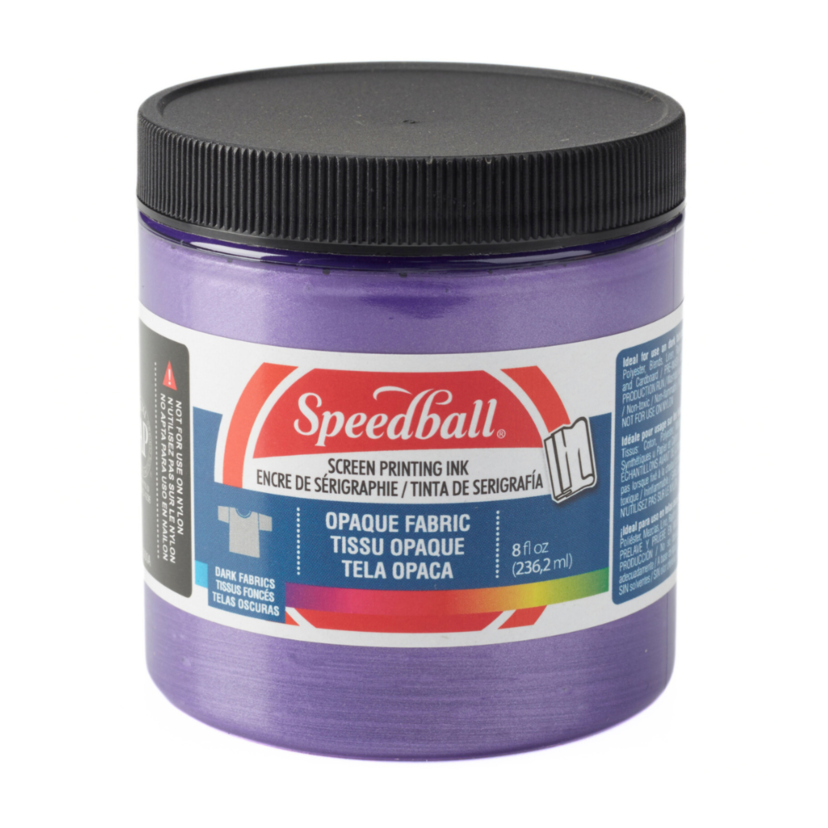 SPEEDBALL OPAQUE FABRIC SCREEN PRINTING INK 8OZ AMETHYST