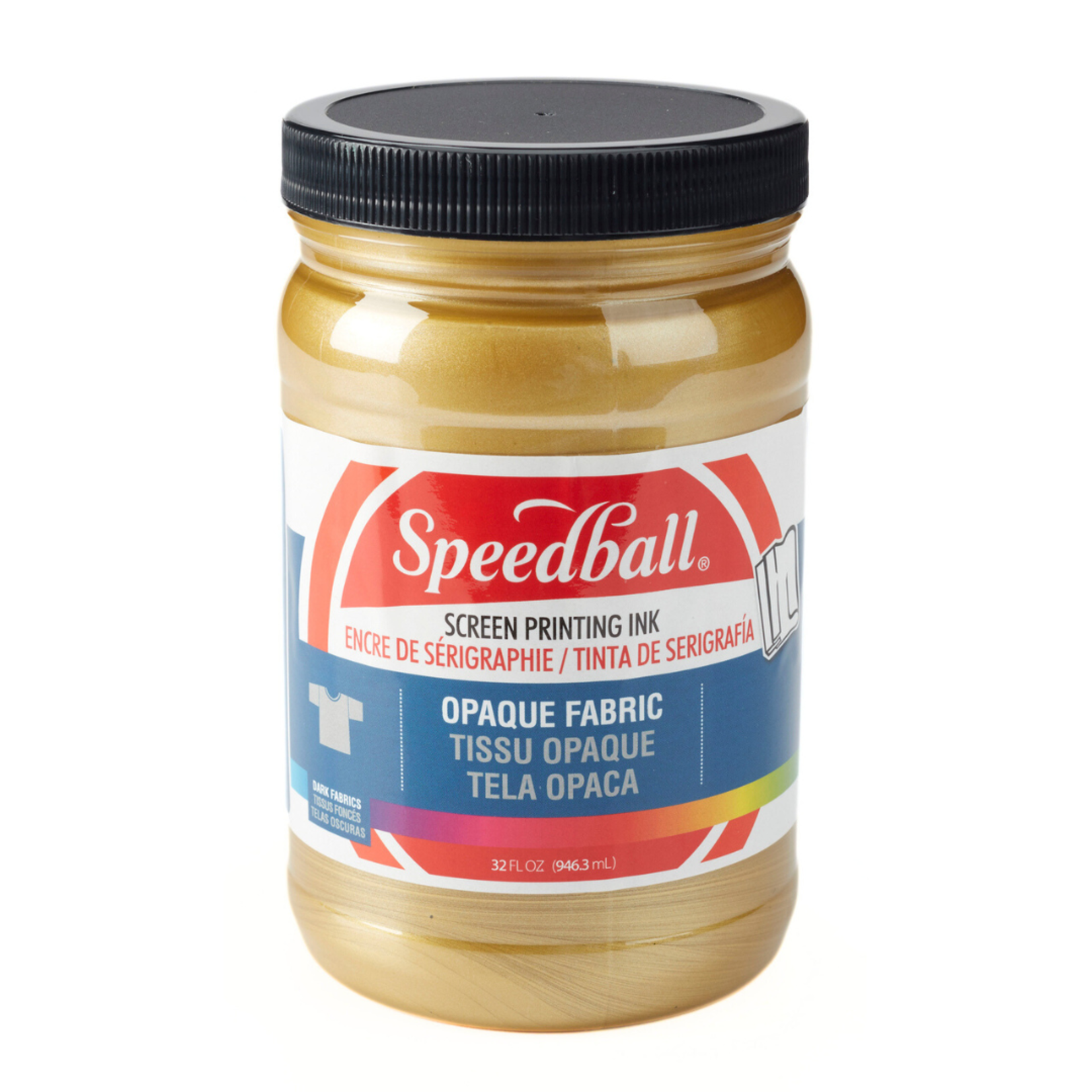 SPEEDBALL SPEEDBALL OPAQUE FABRIC SCREEN PRINTING INK 32OZ GOLD