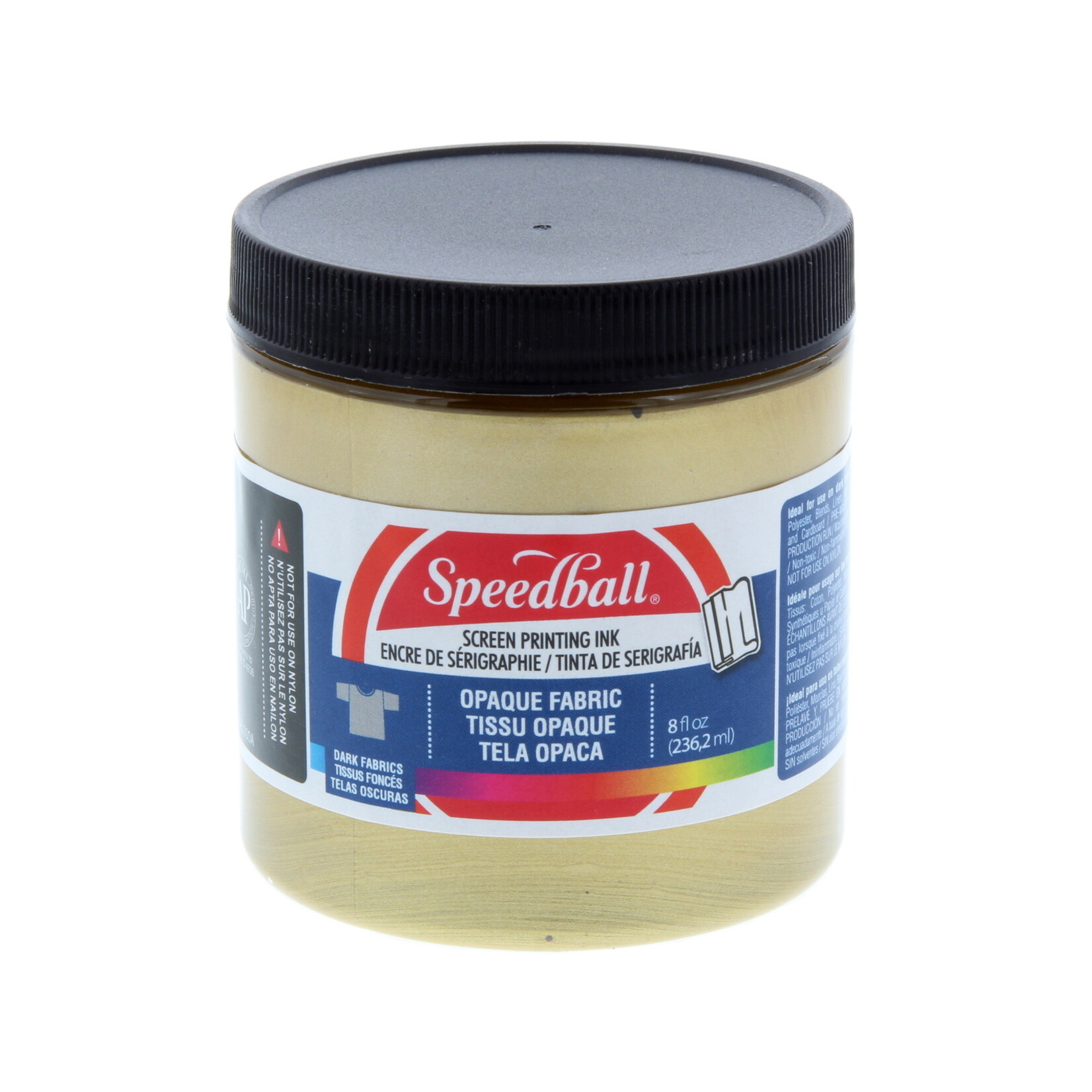 SPEEDBALL SPEEDBALL OPAQUE FABRIC SCREEN PRINTING INK 8OZ GOLD