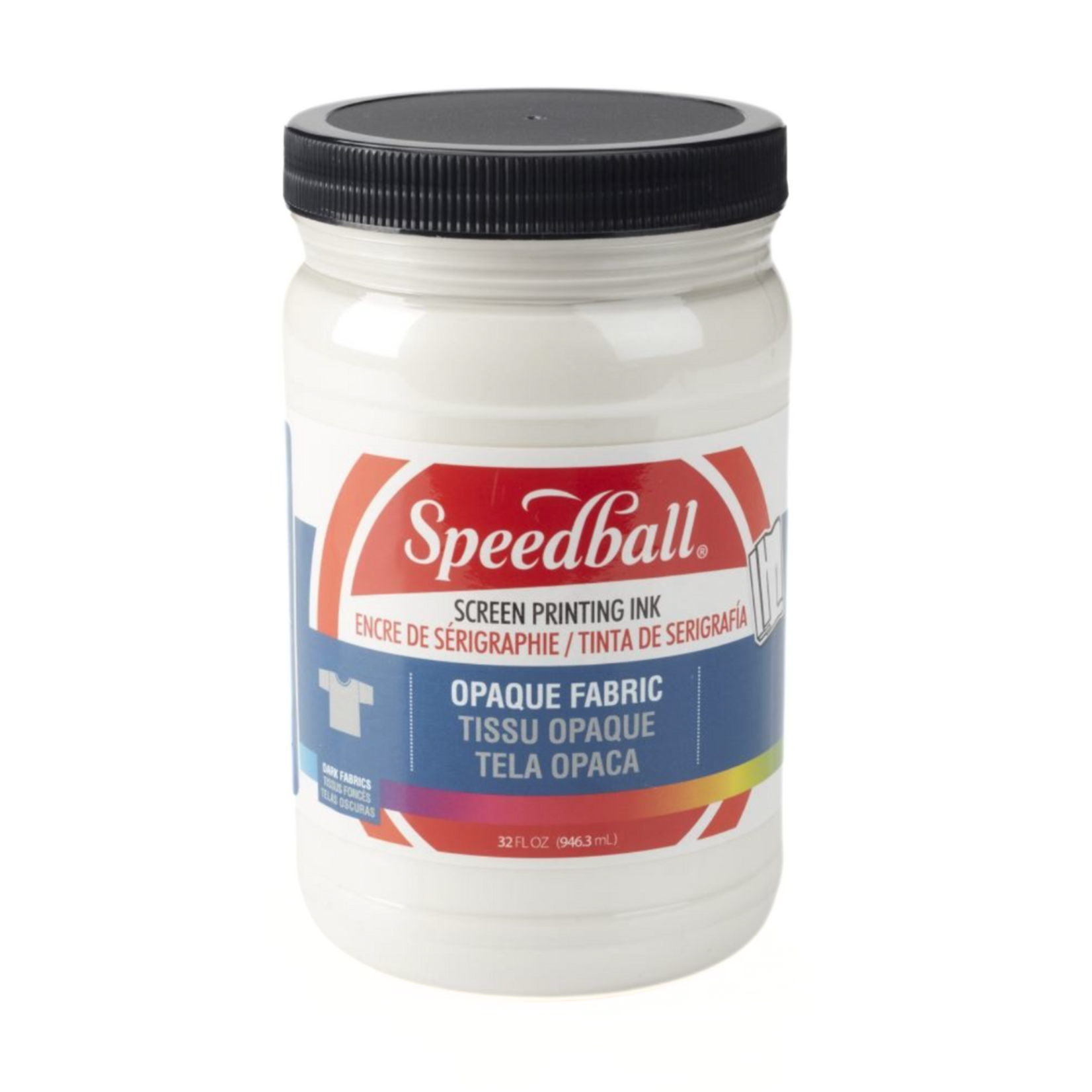 SPEEDBALL SPEEDBALL OPAQUE FABRIC SCREEN PRINTING INK 32OZ PEARLY WHITE