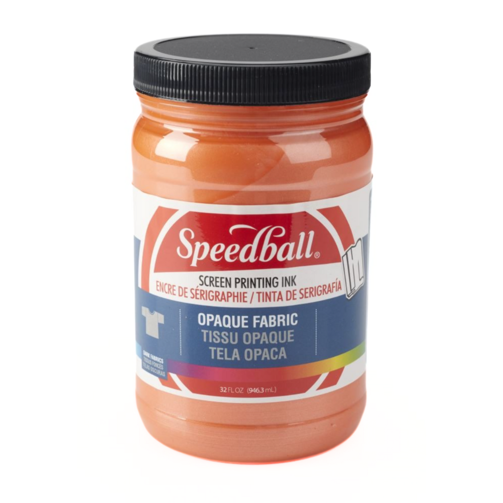 SPEEDBALL OPAQUE FABRIC SCREEN PRINTING INK 32OZ SHERBET