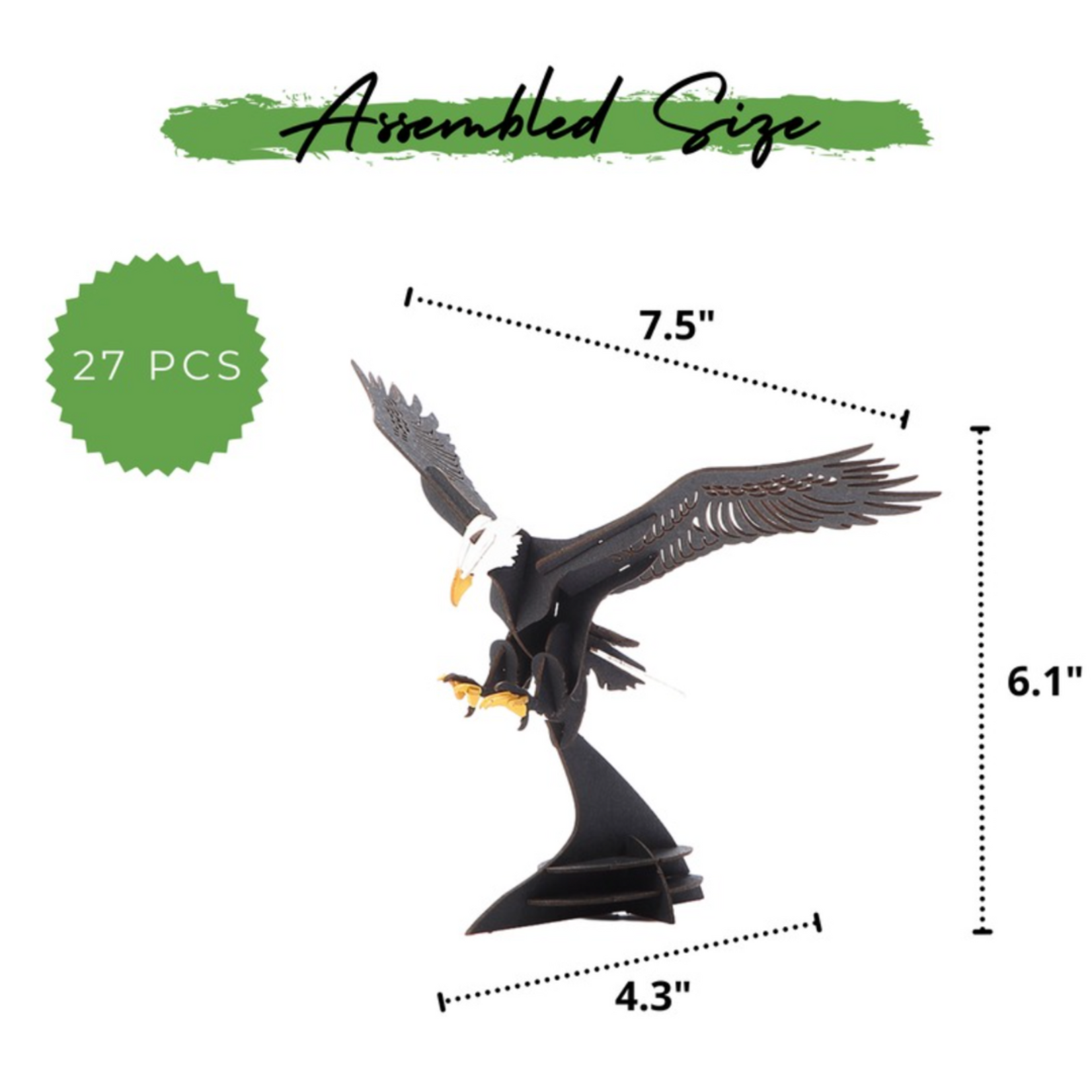 HANDS CRAFT 3D PAPER PUZZLE EAGLE
