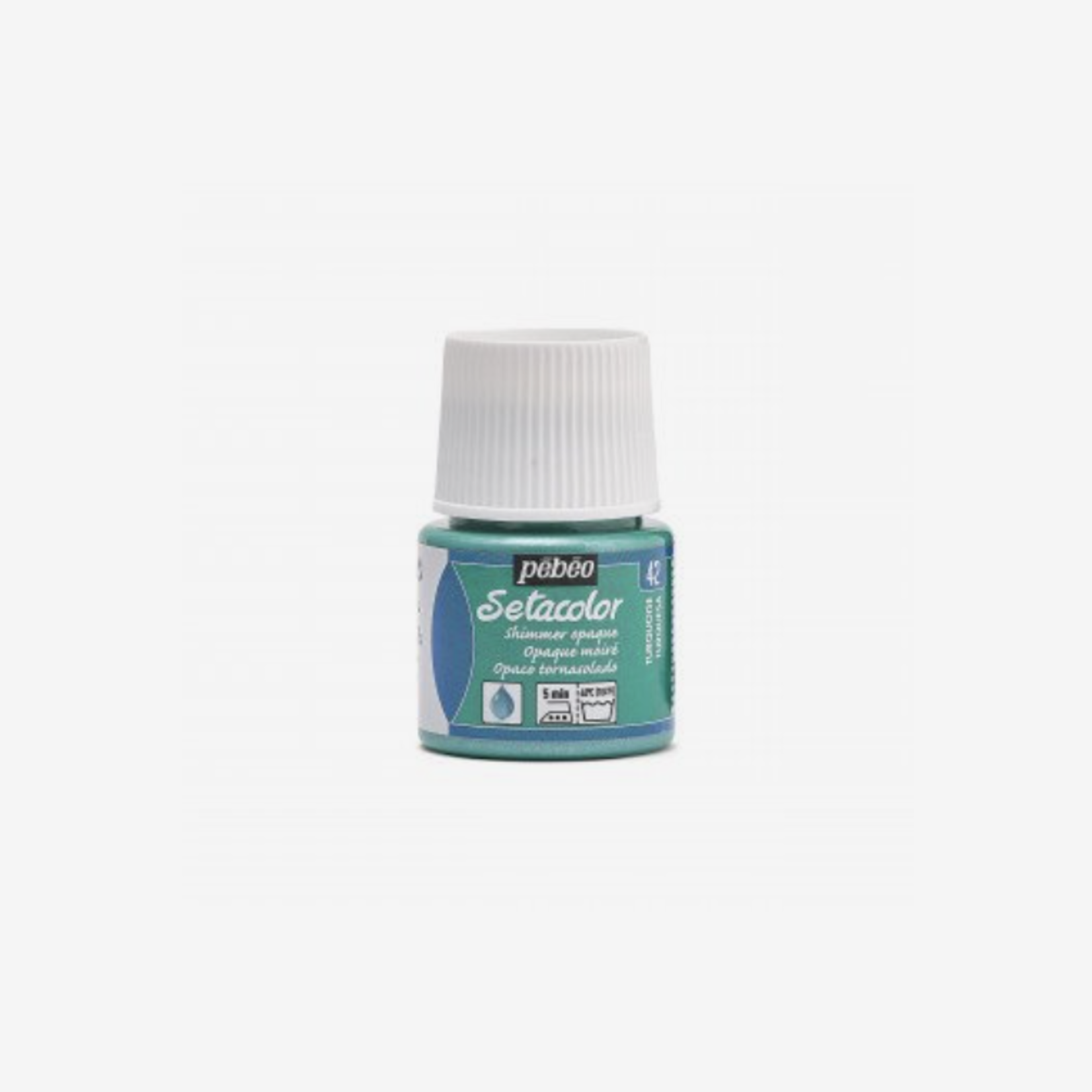 PEBEO SETACOLOR OPAQUE 45ML SHIMMER TURQUOISE