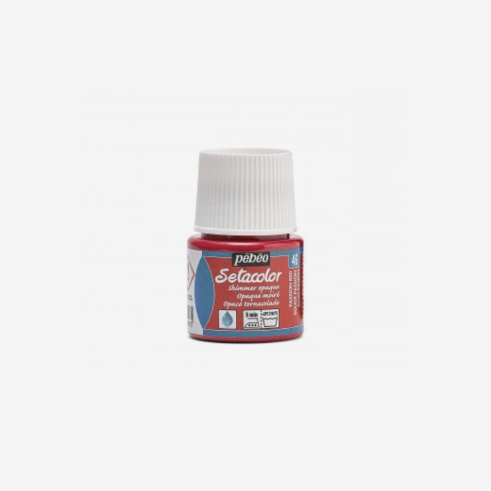 PEBEO SETACOLOR OPAQUE 45ML SHIMMER PASSION RED