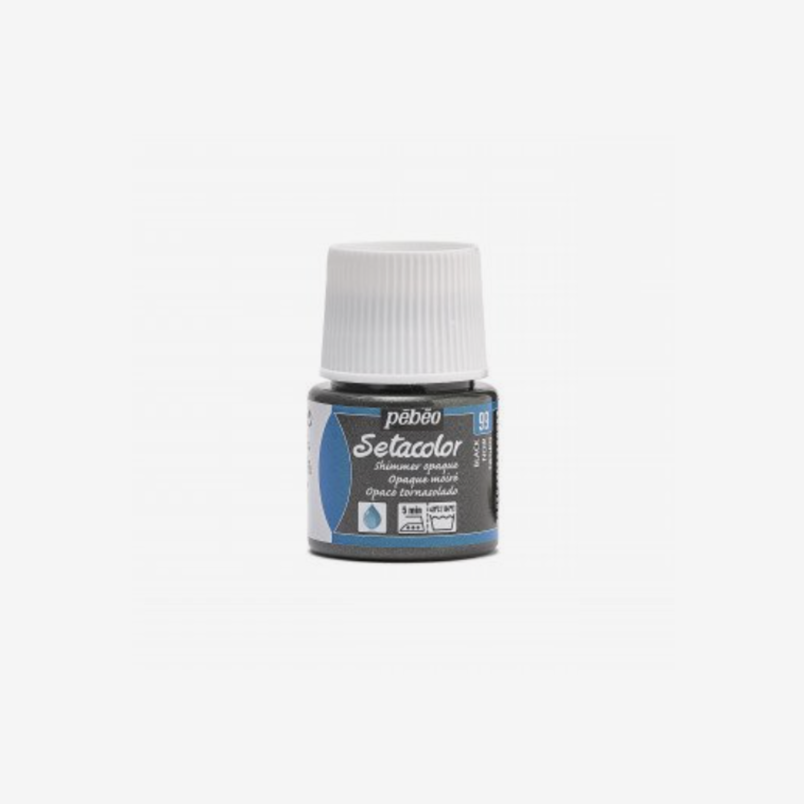 PEBEO SETACOLOR OPAQUE 45ML SHIMMER BLACK