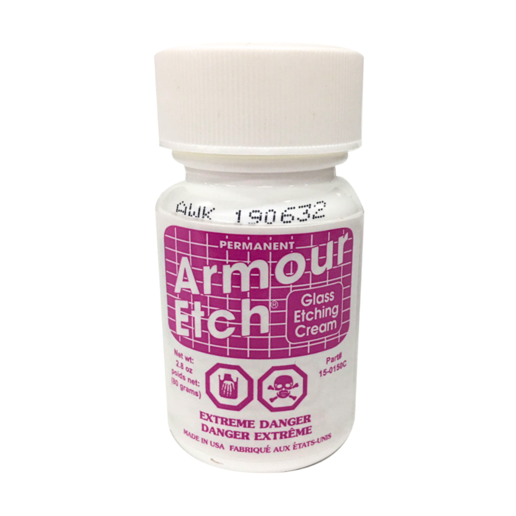 ARMOUR PRODUCTS ARMOUR ETCH GLASS ETCHING CREAM 2.8OZ