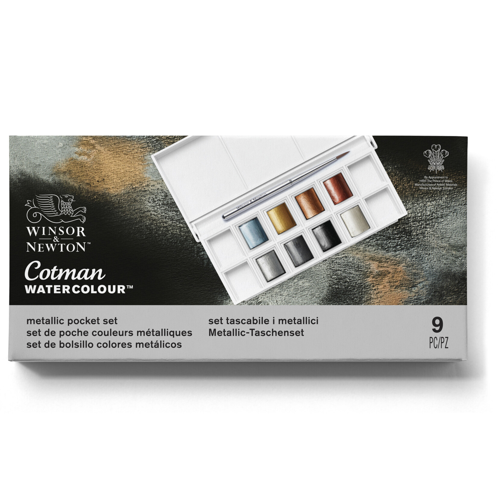 COTMAN WATERCOLOUR METALLIC POCKET SET