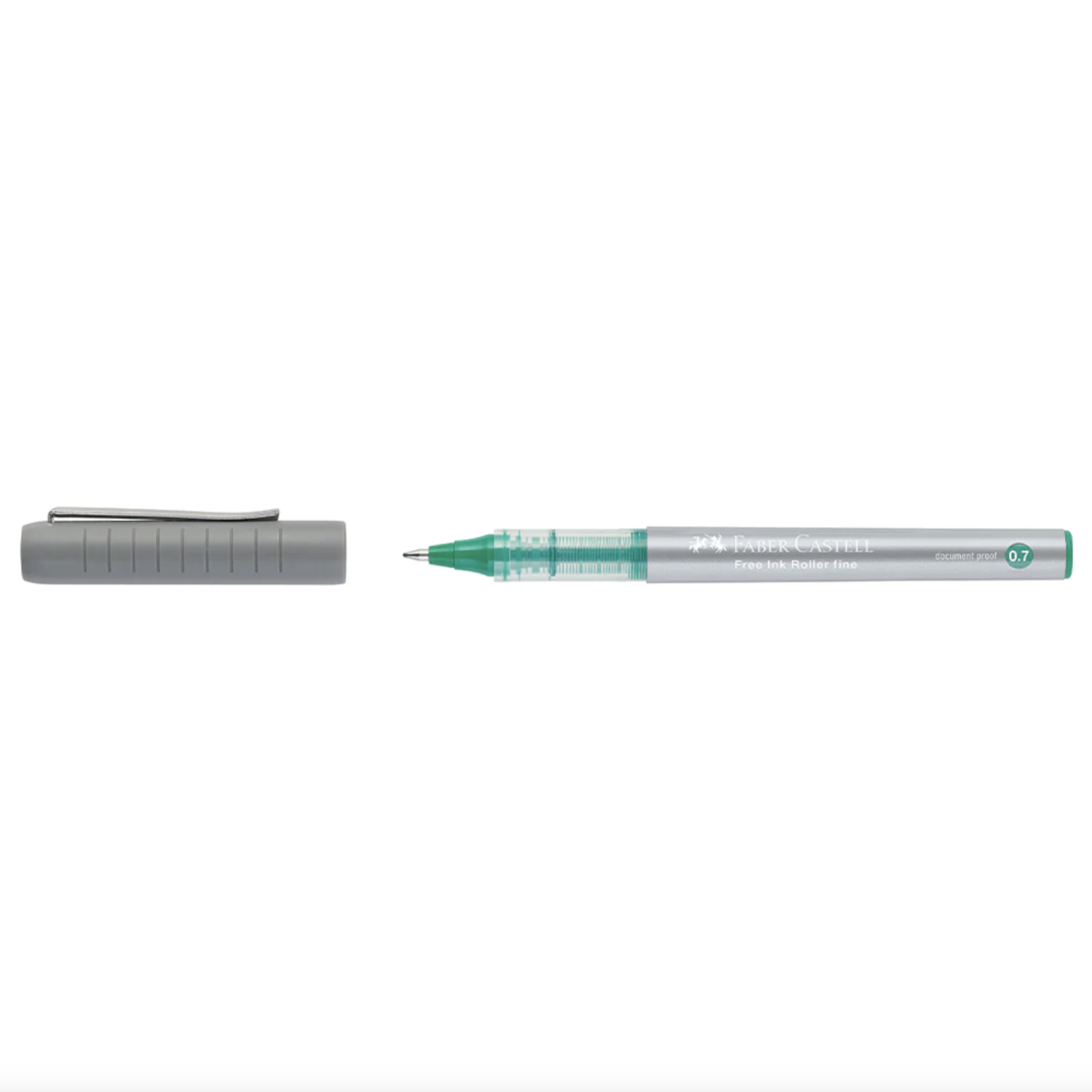 FABER CASTELL FREE INK ROLLER 0.7MM  GREEN