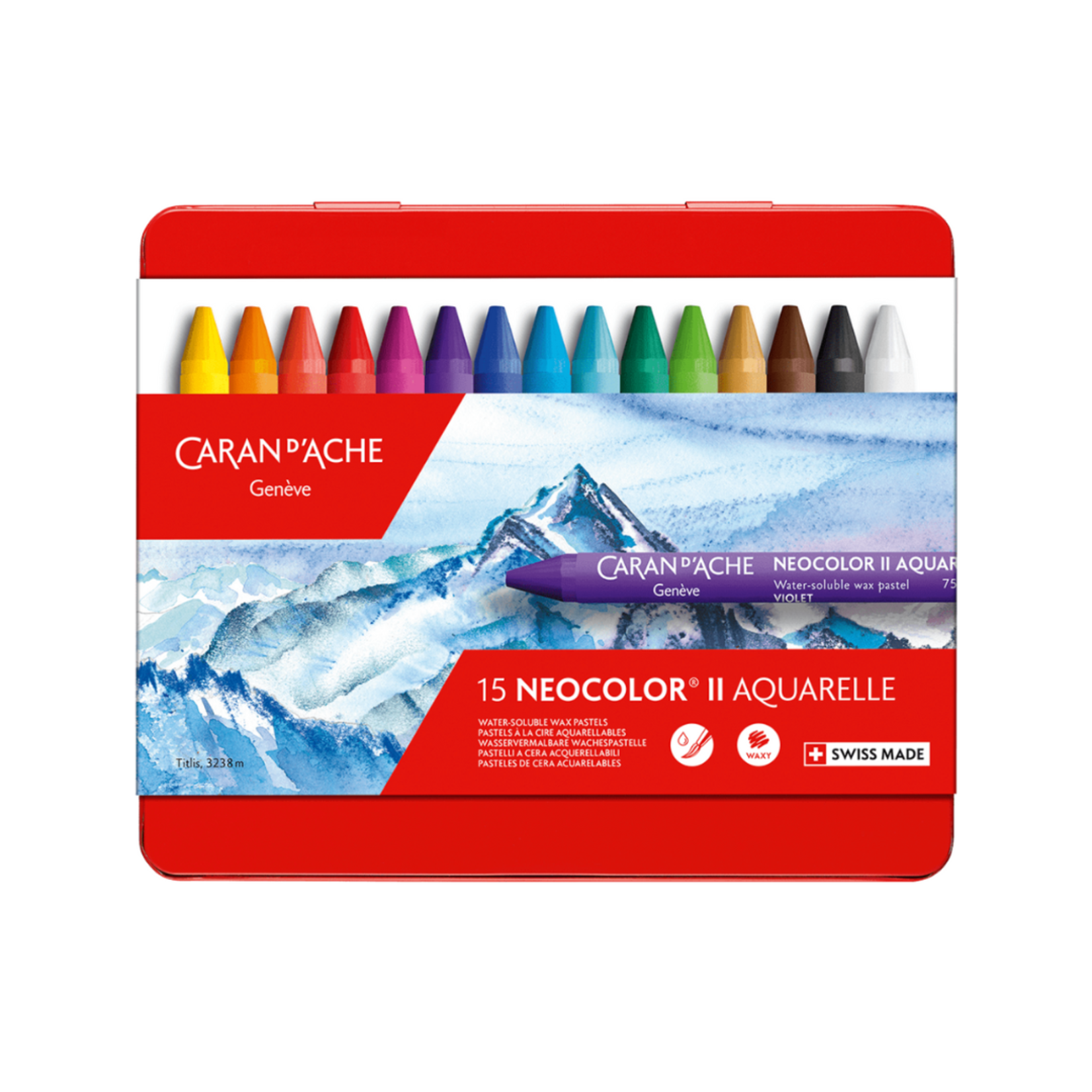 CARAN D'ACHE CARAN D'ACHE NEOCOLOR II CRAYON SET/15