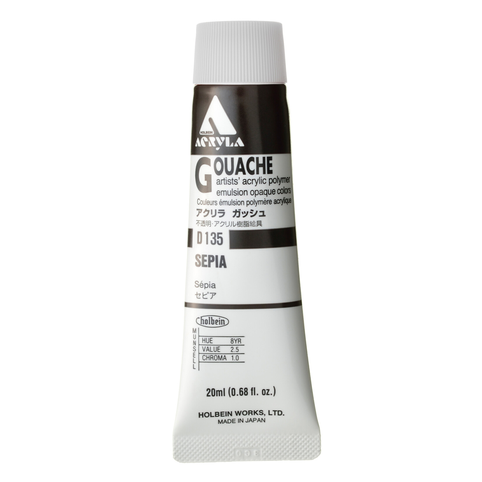 HOLBEIN HOLBEIN ACRYLA GOUACHE 20ML #135 SEPIA