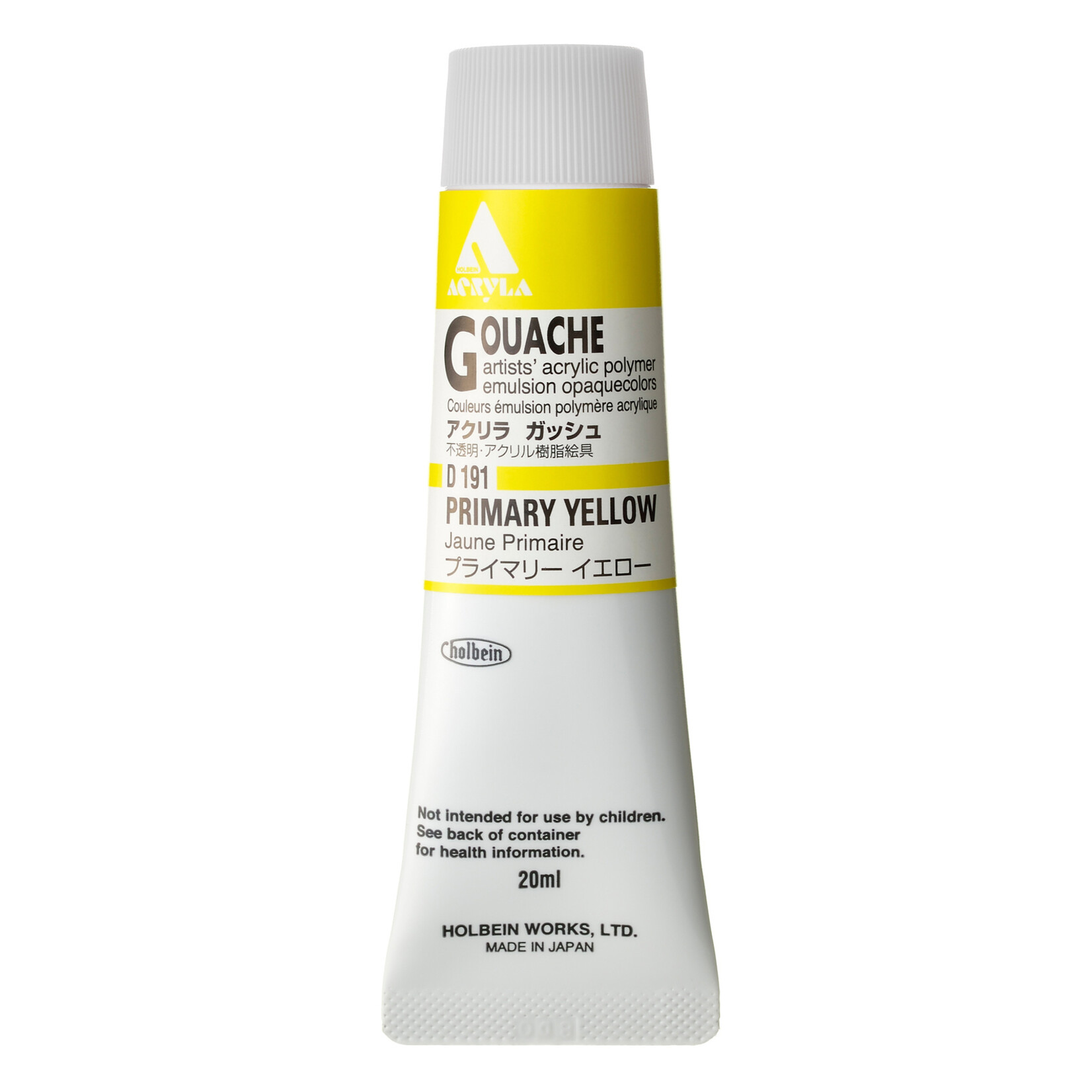 HOLBEIN HOLBEIN ACRYLA GOUACHE 20ML #191 PRIMARY YELLOW