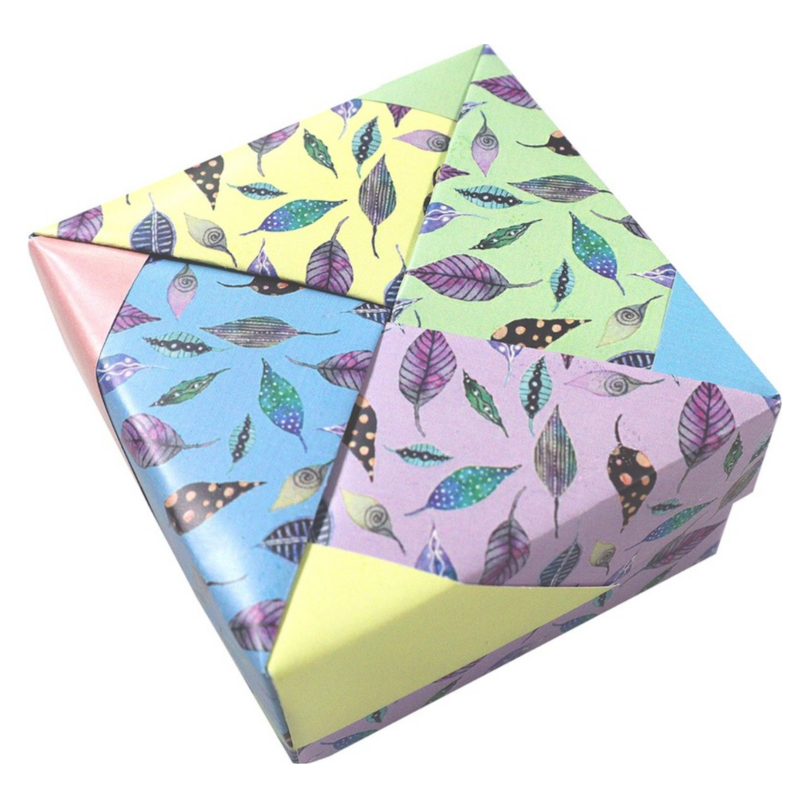 YASUTOMO YASUTOMO ORIGAMI PAPER 5 7/8" WATERCOLOUR LEAVES 24/PK