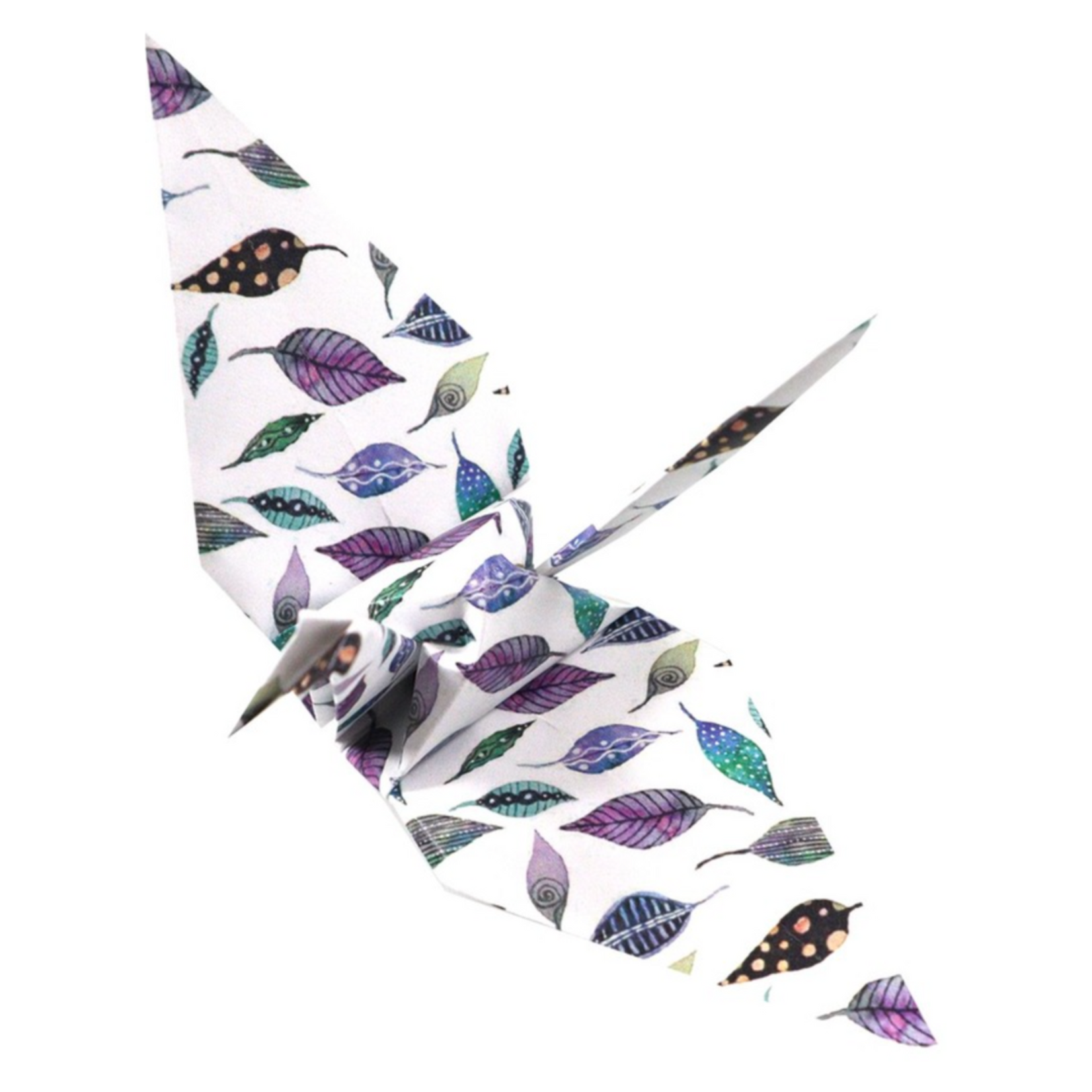 YASUTOMO YASUTOMO ORIGAMI PAPER 5 7/8" WATERCOLOUR LEAVES 24/PK