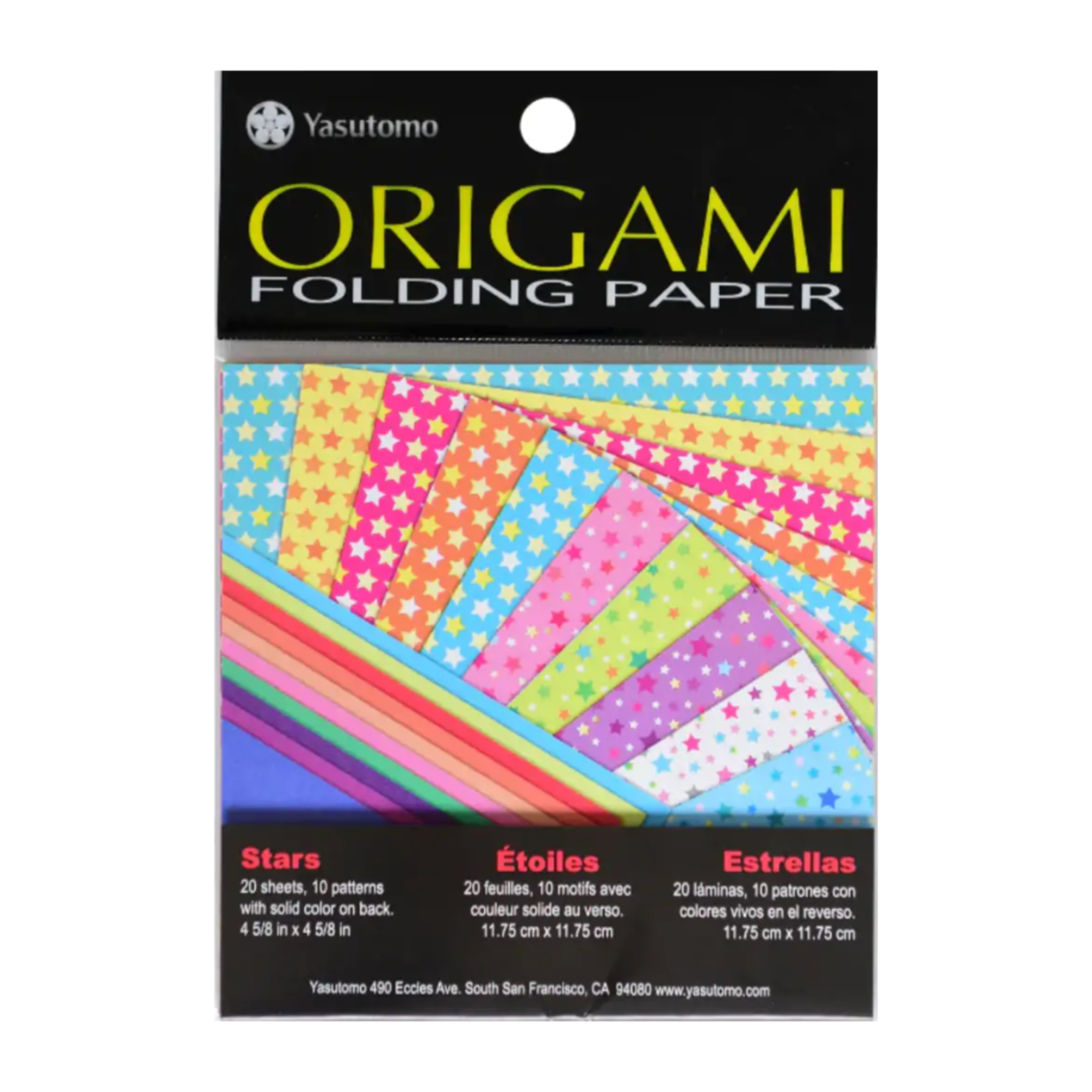 YASUTOMO YASUTOMO ORIGAMI PAPER 4 5/8" STARS 20/PK