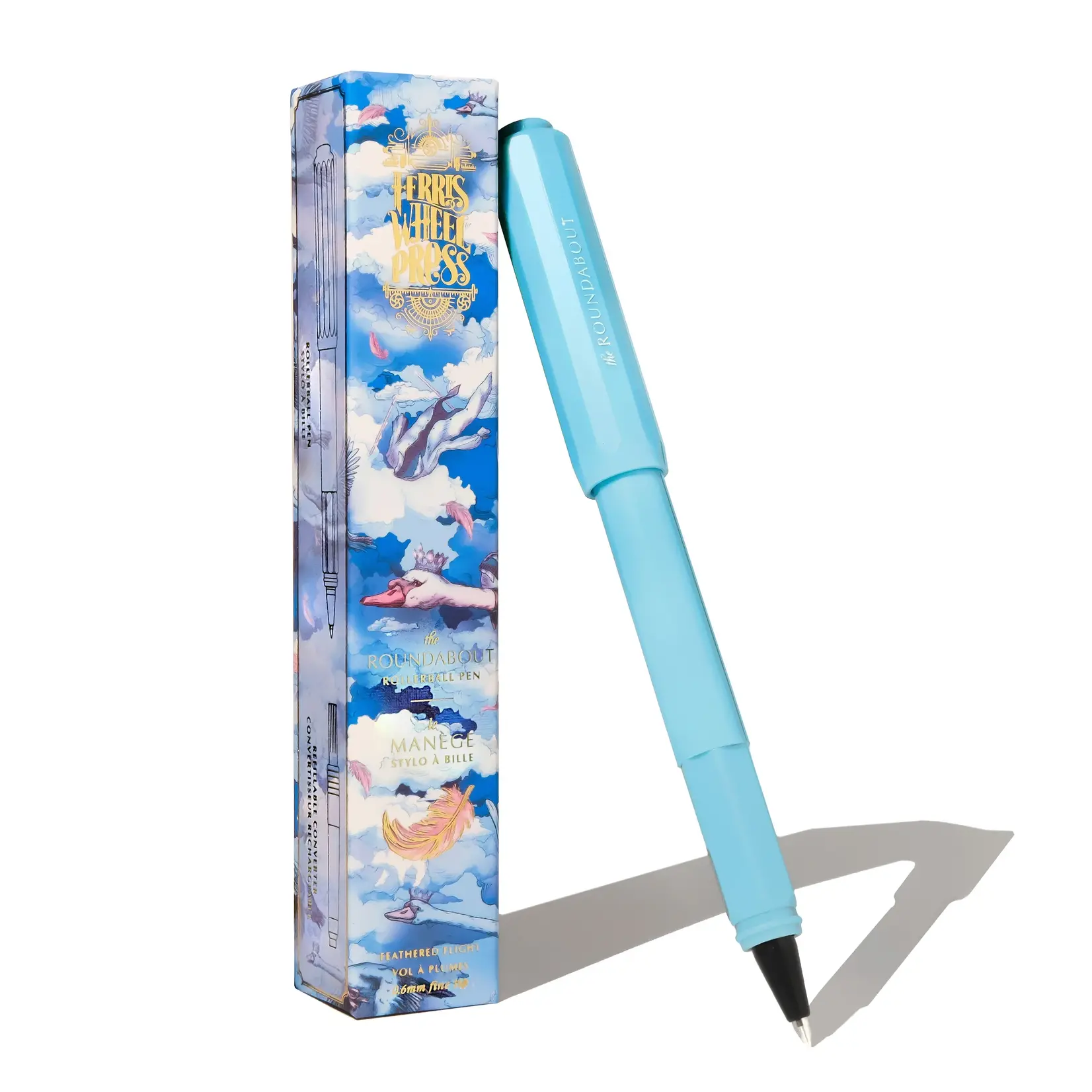 FERRIS WHEEL FERRIS WHEEL PRESS ROUNDABOUT ROLLERBALL PEN 0.6MM FINE FEATHERED FLIGHT