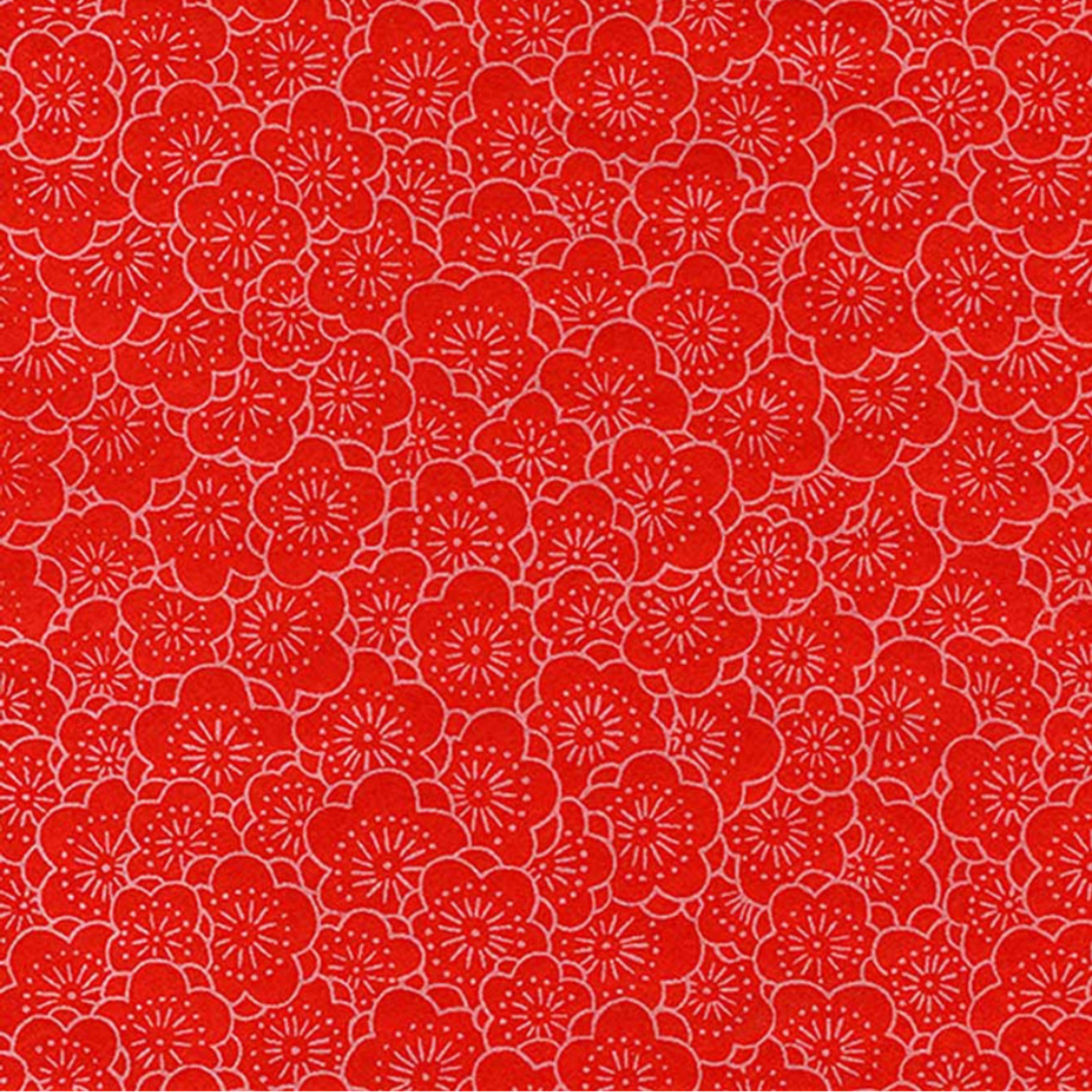 THE JAPANESE PAPER PLACE PEARLIZED PAPER PLUM BLOSSOM RED 21X31