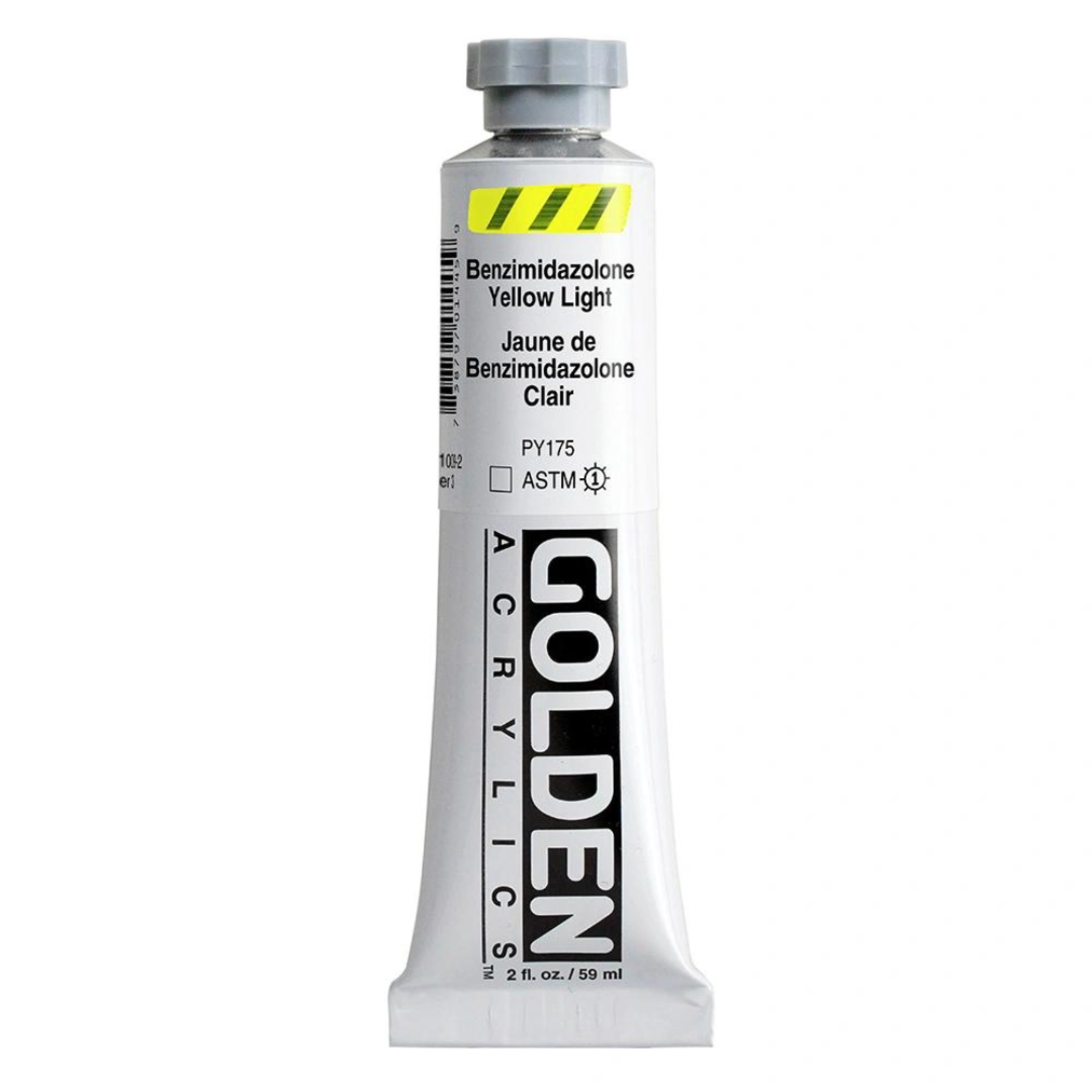 GOLDEN GOLDEN HEAVY BODY ACRYLIC 2OZ BENZIMIDAZOLONE YELLOW LIGHT