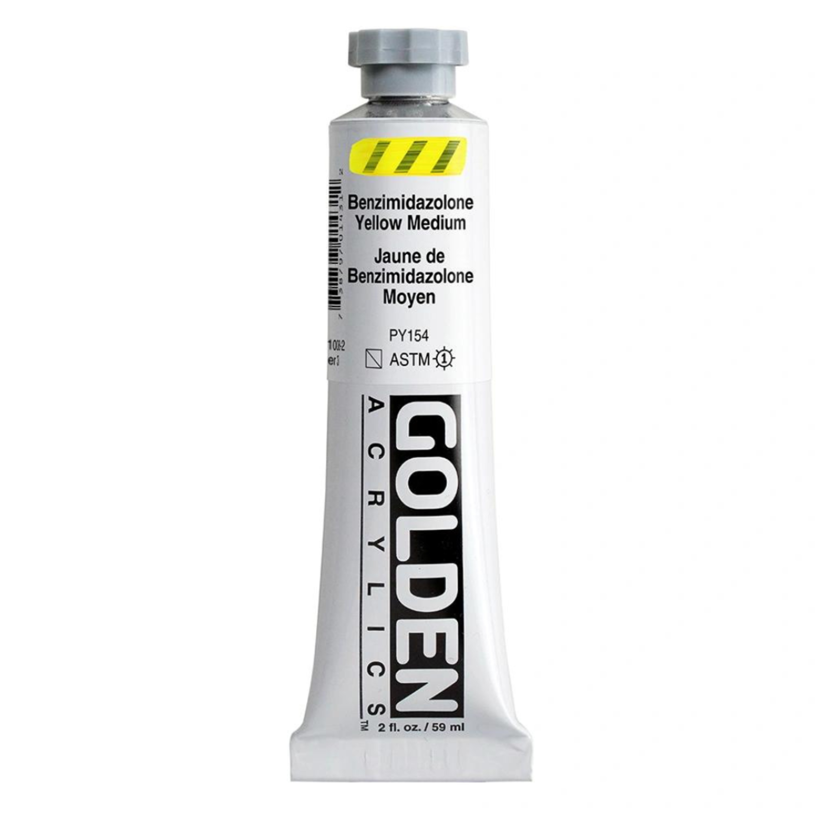 GOLDEN GOLDEN HEAVY BODY ACRYLIC 2OZ BENZIMIDAZOLONE YELLOW MEDIUM