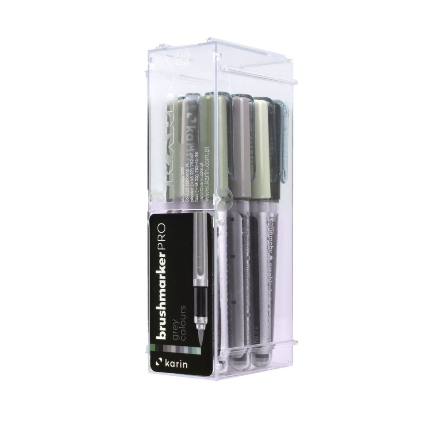 KARIN KARIN BRUSHMARKER PRO SET GREYS SET/12