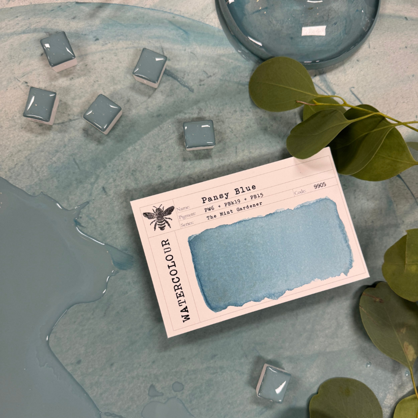 STONEGROUND STONEGROUND WATERCOLOUR HALF PAN PANSY BLUE