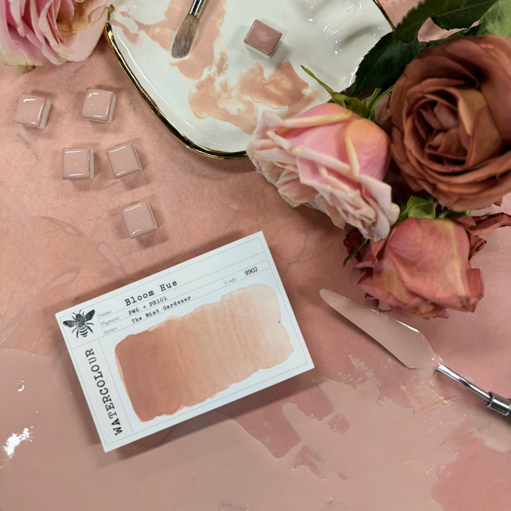 STONEGROUND STONEGROUND WATERCOLOUR HALF PAN BLOOM HUE