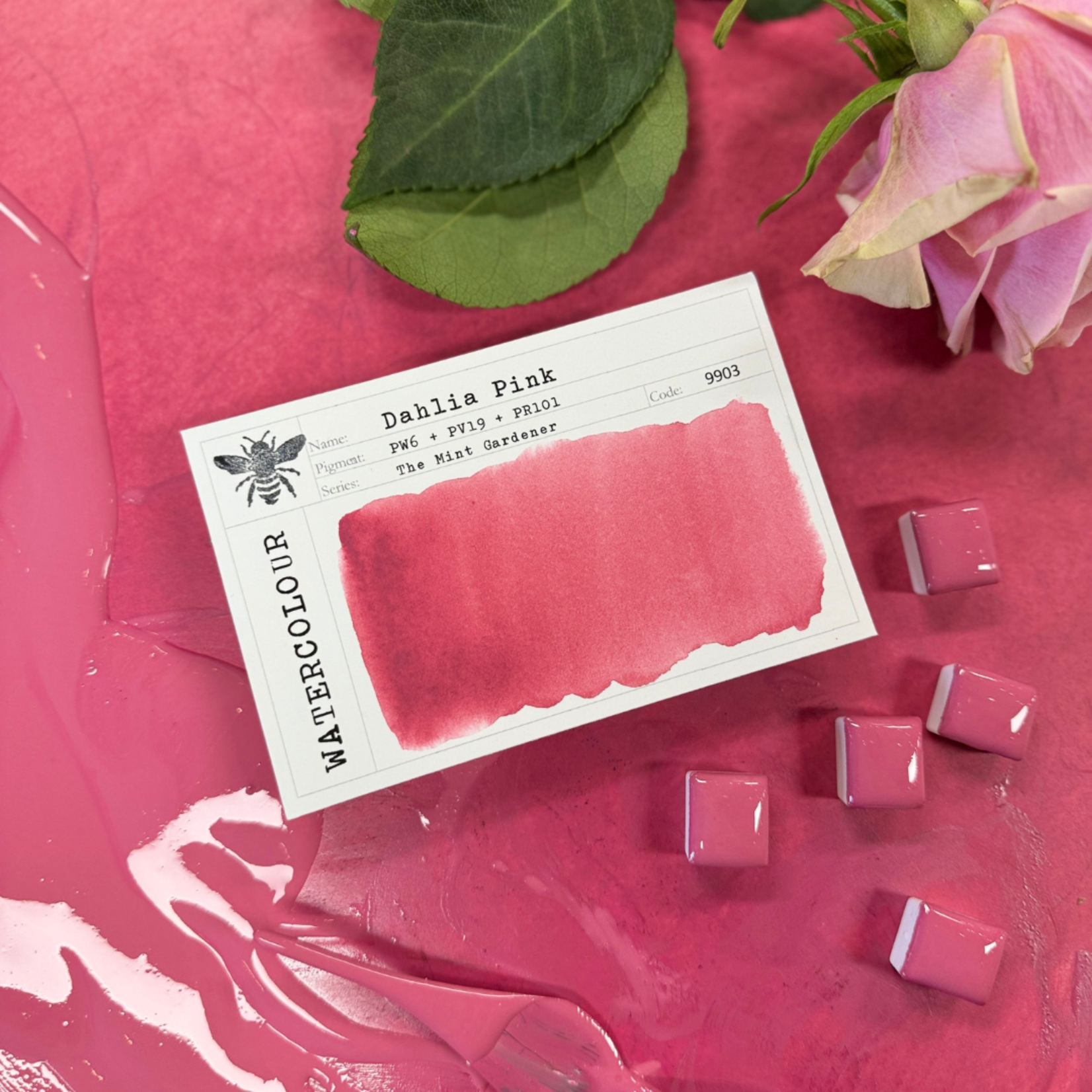 STONEGROUND STONEGROUND WATERCOLOUR HALF PAN DAHLIA PINK