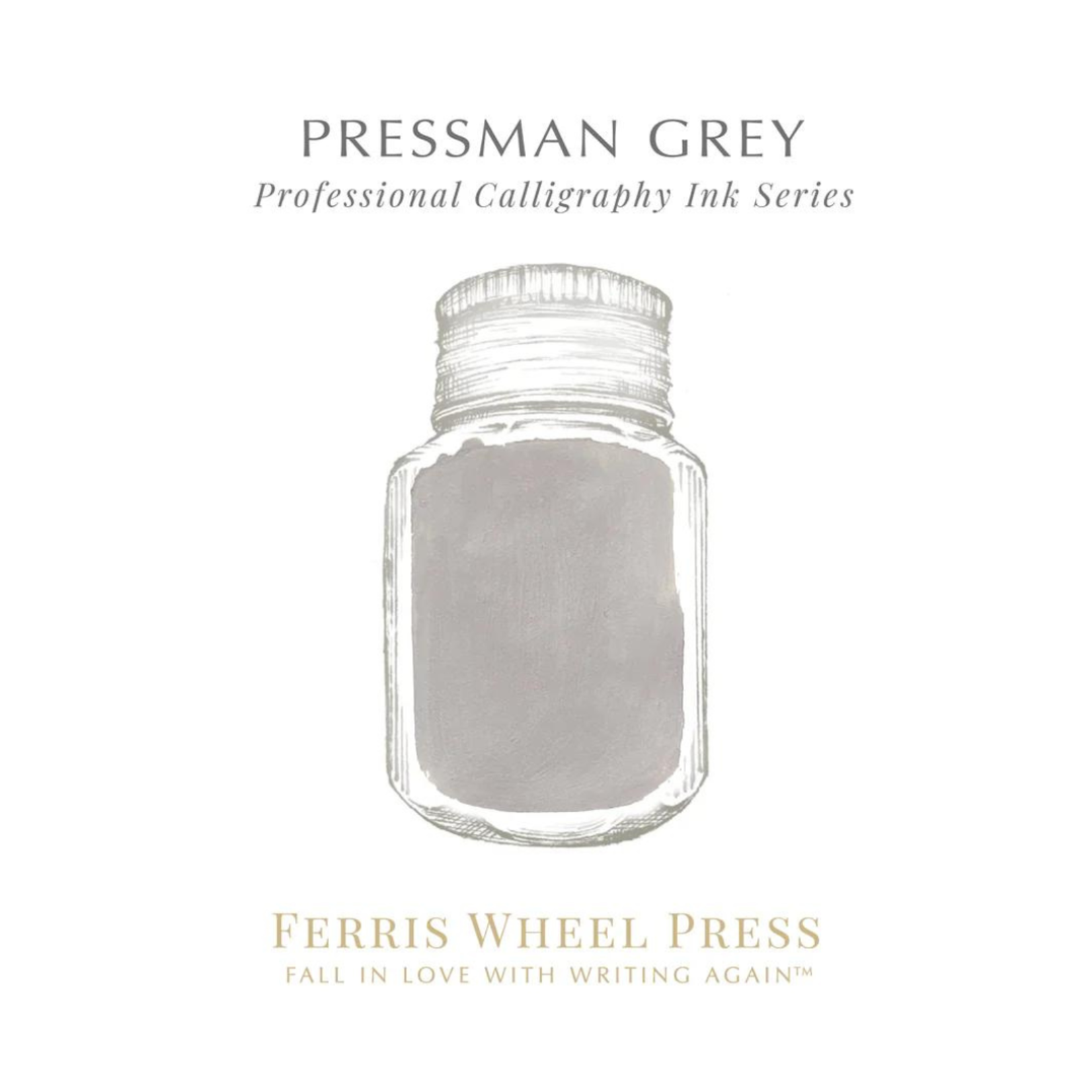 FERRIS WHEEL FERRIS WHEEL PRESS CALLIGRAPHY INK 28ML PRESSMAN GREY