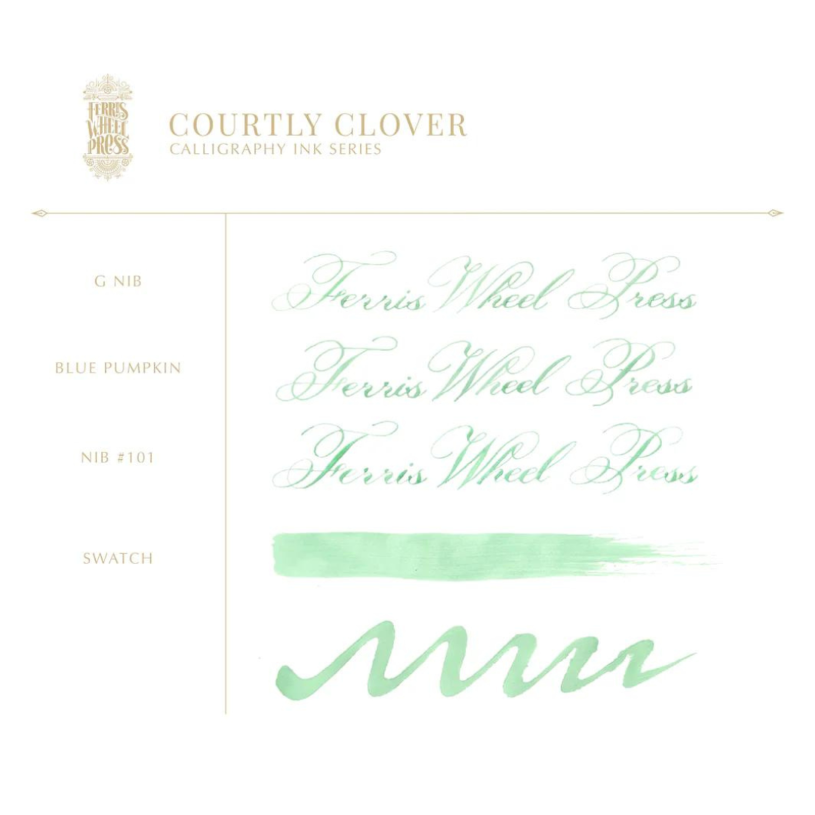 FERRIS WHEEL FERRIS WHEEL PRESS CALLIGRAPHY INK 28ML COURTLY CLOVER