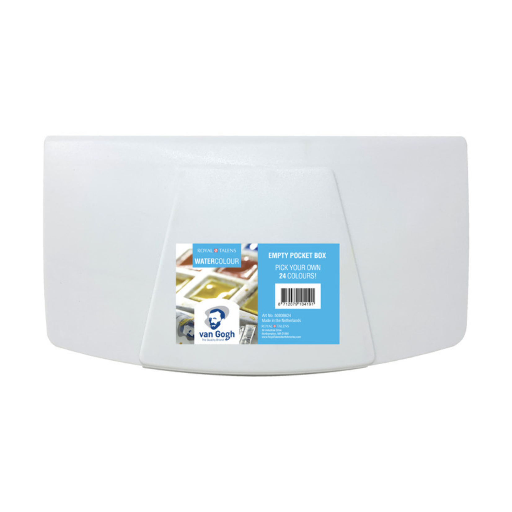 ROYAL TALENS VAN GOGH WATERCOLOUR POCKET BOX 24/PANS EMPTY