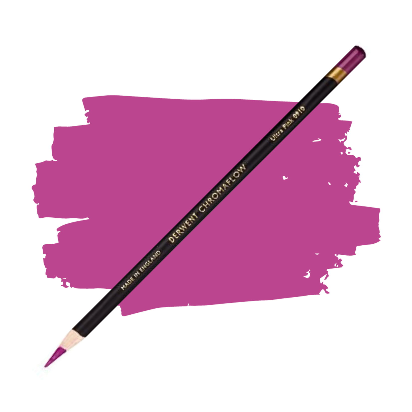 DERWENT CHROMAFLOW PENCIL 0910 ULTRA PINK