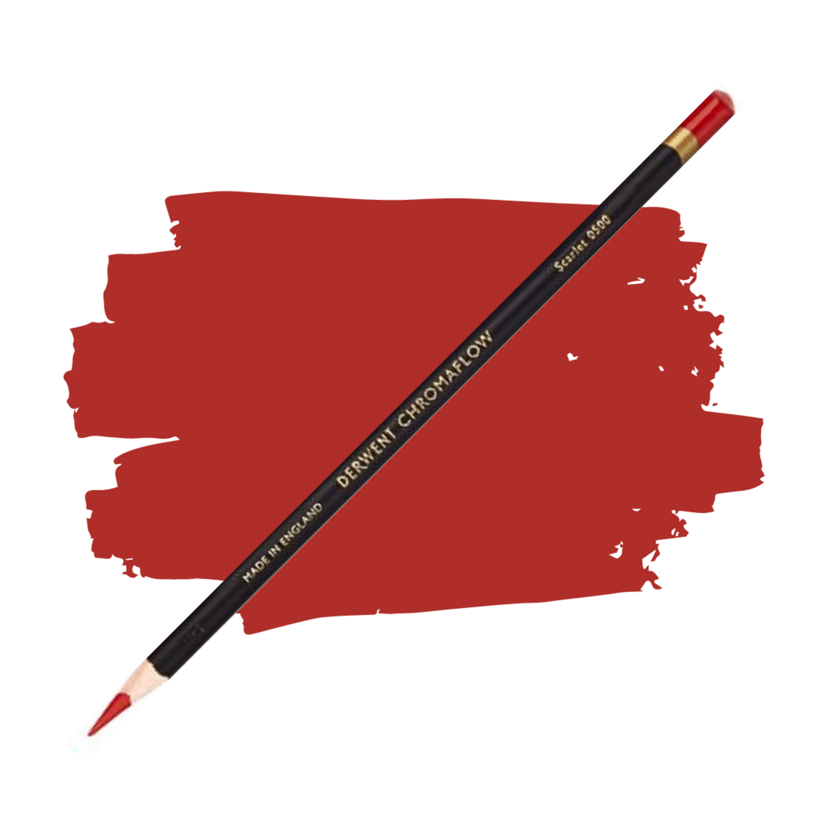 DERWENT CHROMAFLOW PENCIL 0500 SCARLET