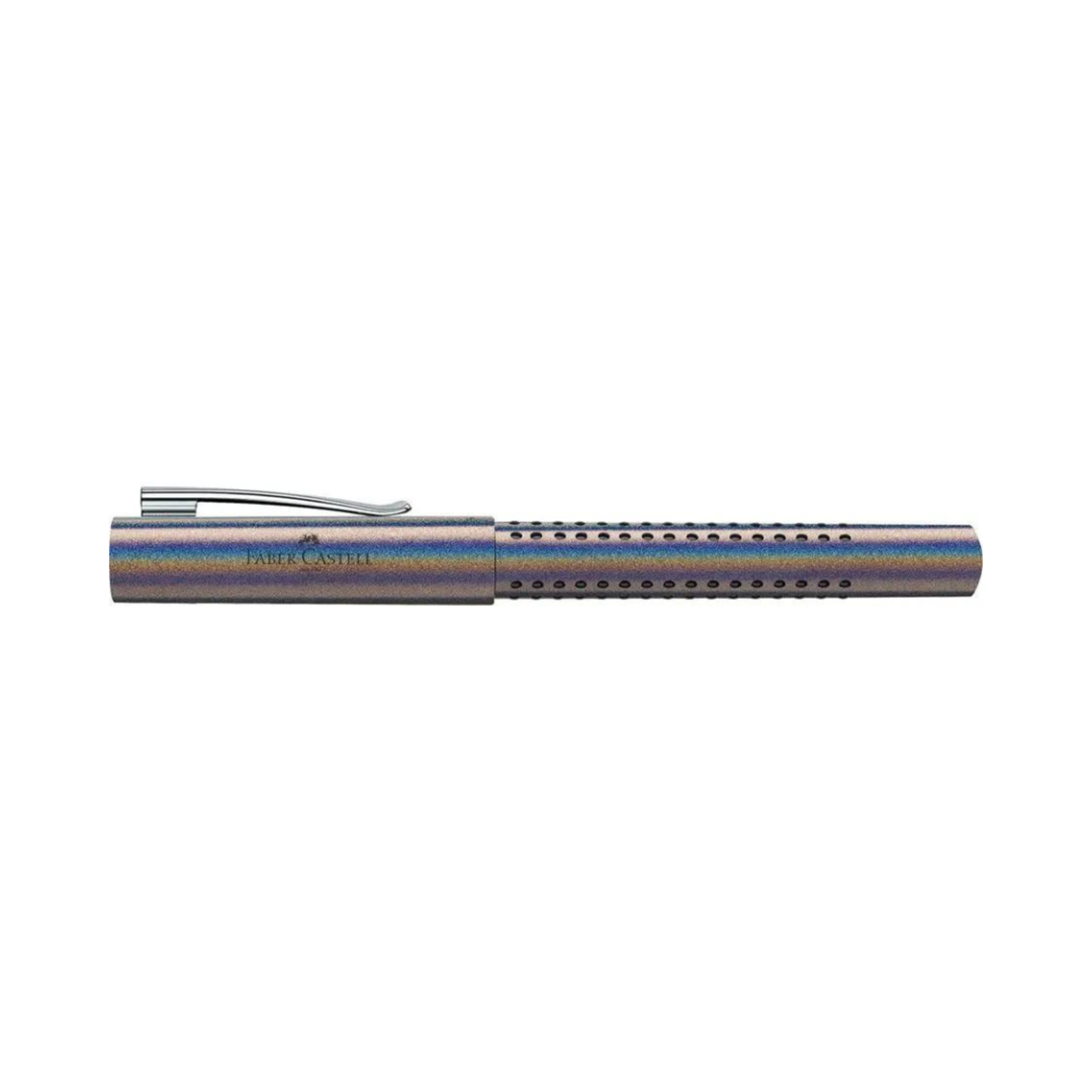 FABER CASTELL GRIP FOUNTAIN PEN GLAM EDITION SILVER MEDIUM NIB