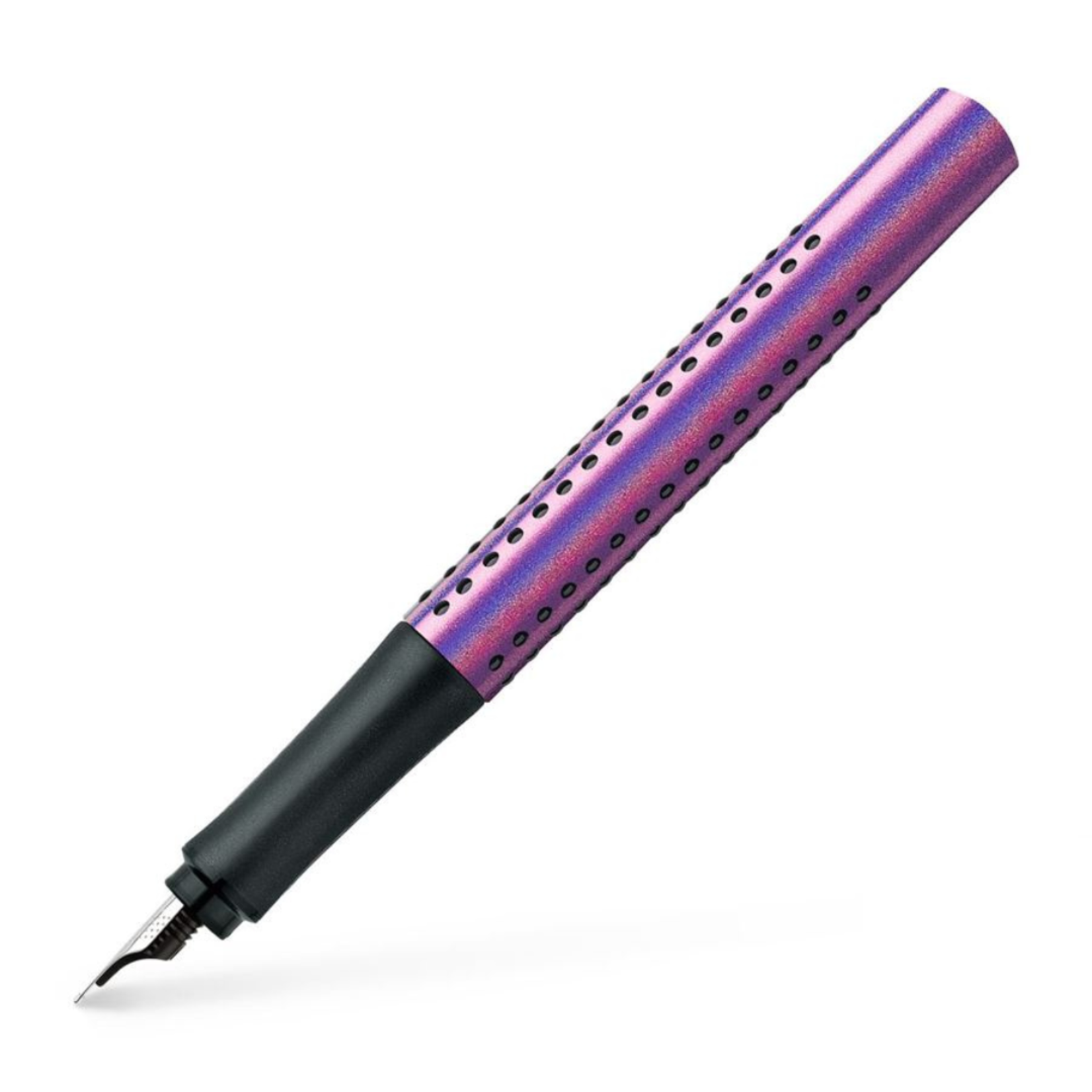 FABER CASTELL GRIP FOUNTAIN PEN GLAM EDITION VIOLET MEDIUM NIB