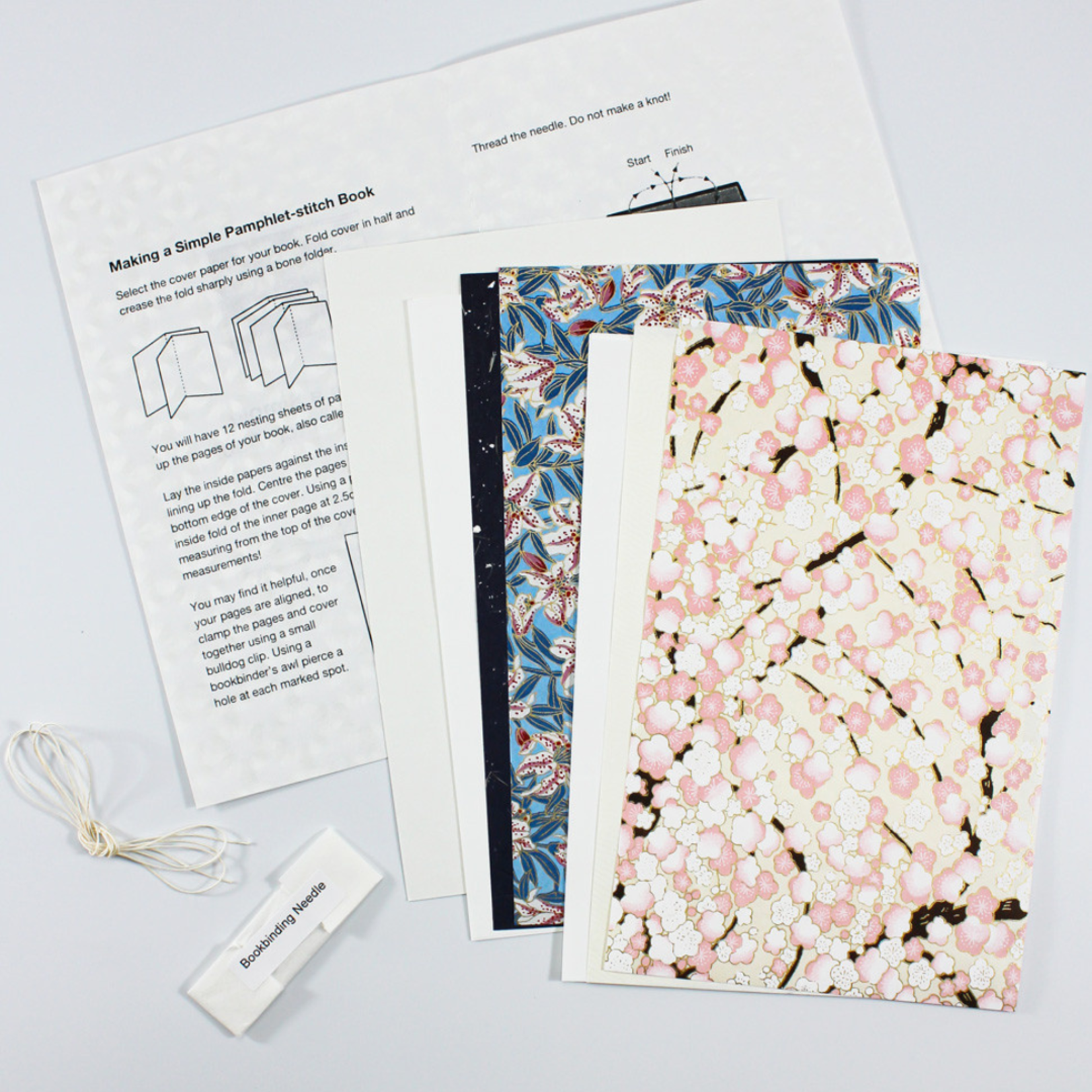 THE JAPANESE PAPER PLACE BOOKBINDING 1 - PAMPHLET STITCH 6X8.5