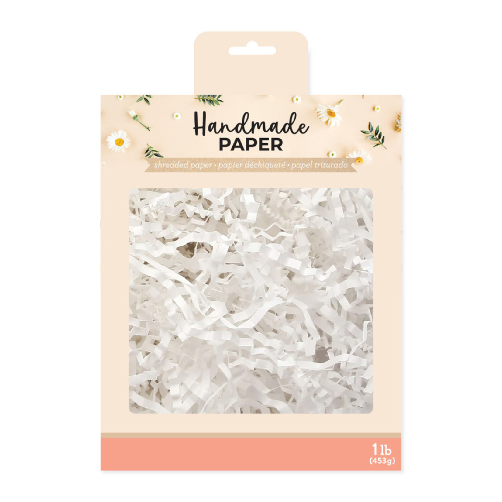AMERICAN CRAFTS SHREDDED PAPER 1LB WHITE DISC