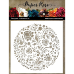 PAPER ROSE MEDIA STENCIL 6X6 SCANDI CIRCLE