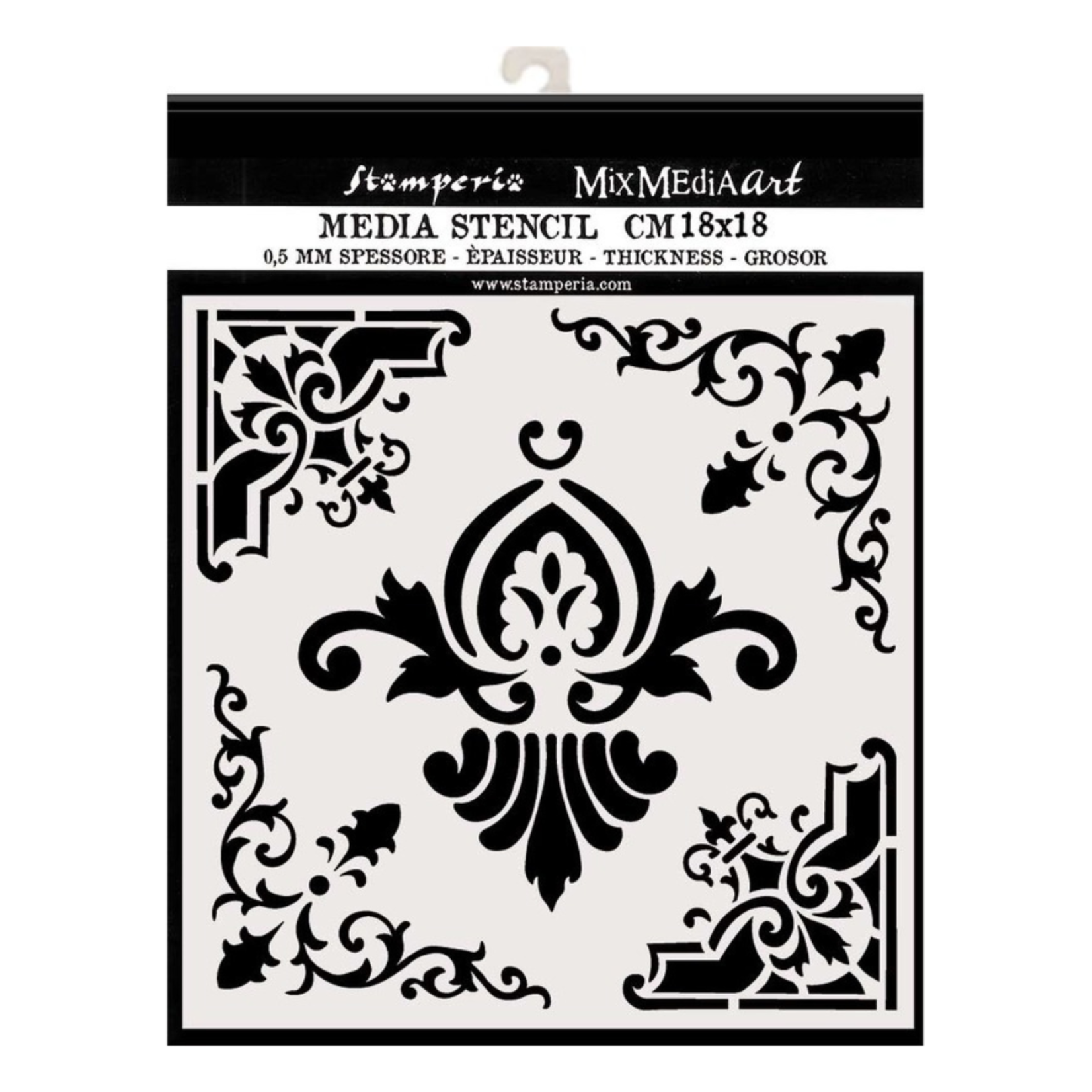 STAMPERIA MEDIA STENCIL 7X7" PRINCESS - FRIEZE