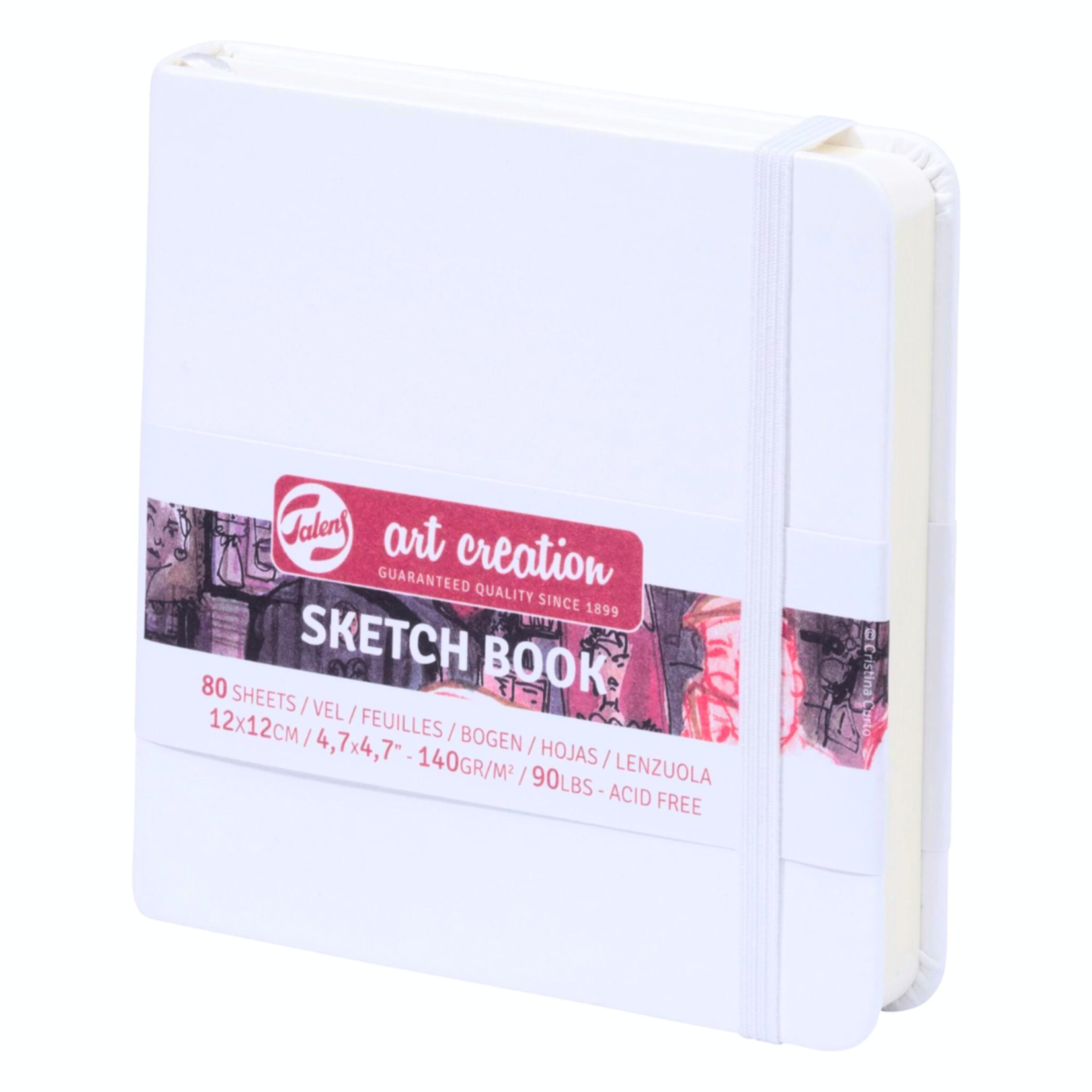 ROYAL TALENS TALENS ART CREATION SKETCHBOOK 4.7X4.7" WHITE