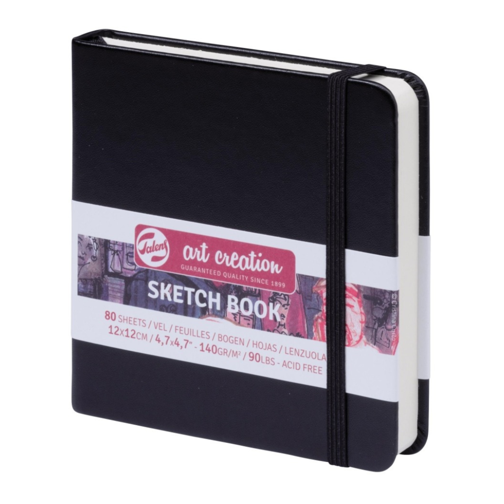 ROYAL TALENS TALENS ART CREATION SKETCHBOOK 4.7X4.7" BLACK
