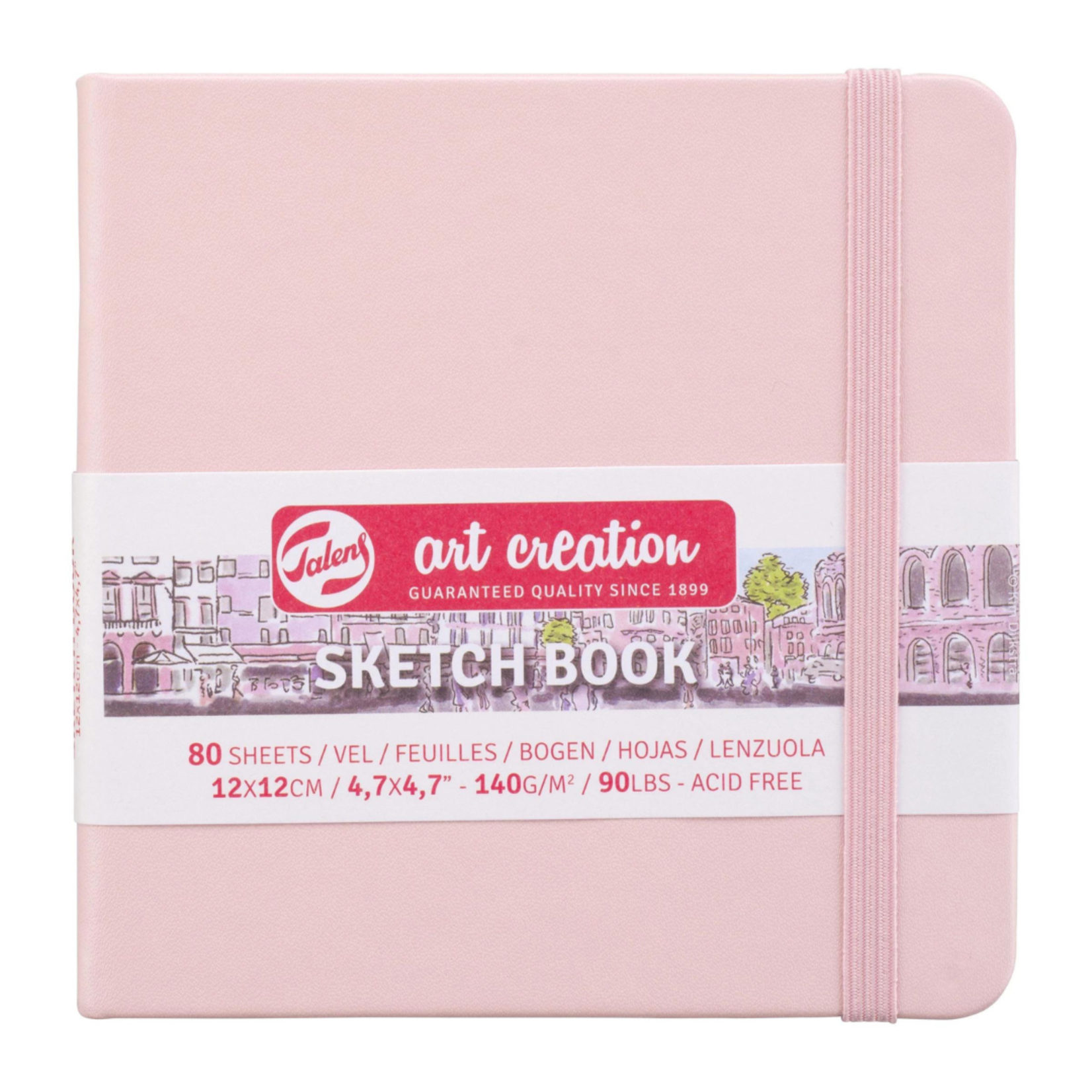 ROYAL TALENS TALENS ART CREATION SKETCHBOOK 4.7X4.7" PASTEL PINK