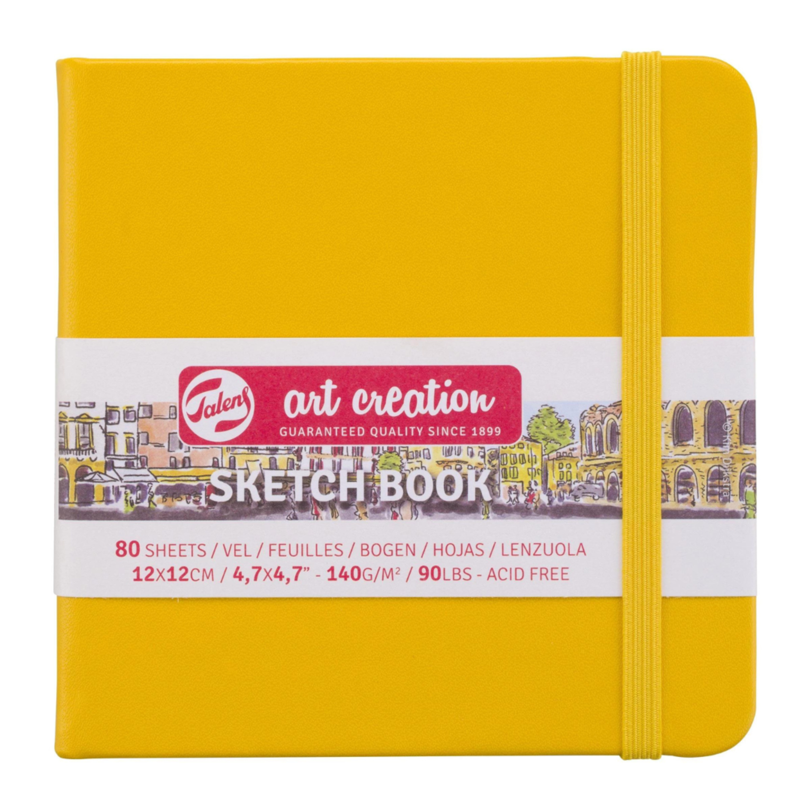 ROYAL TALENS TALENS ART CREATION SKETCHBOOK 4.7X4.7" GOLDEN YELLOW