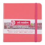 ROYAL TALENS TALENS ART CREATION SKETCHBOOK 4.7X4.7" CORAL RED